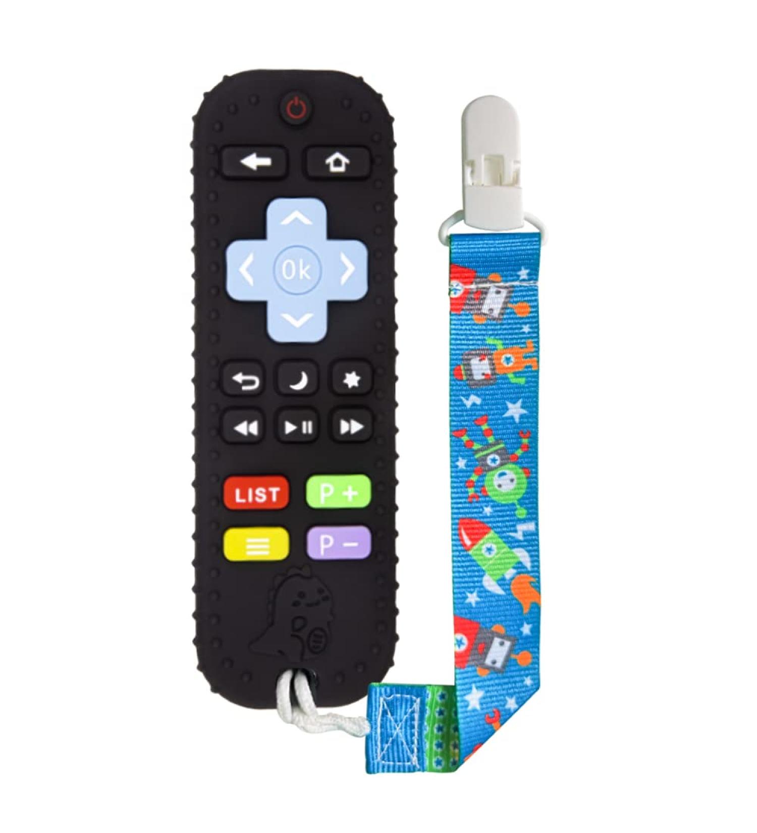 SFCCMM TV Remote Control Silicone Baby Teething Toy for Toddlers 3-12 Months - BPA Free, Soothes Gums for Boys and Girls - Buy Online on GoSupps.com