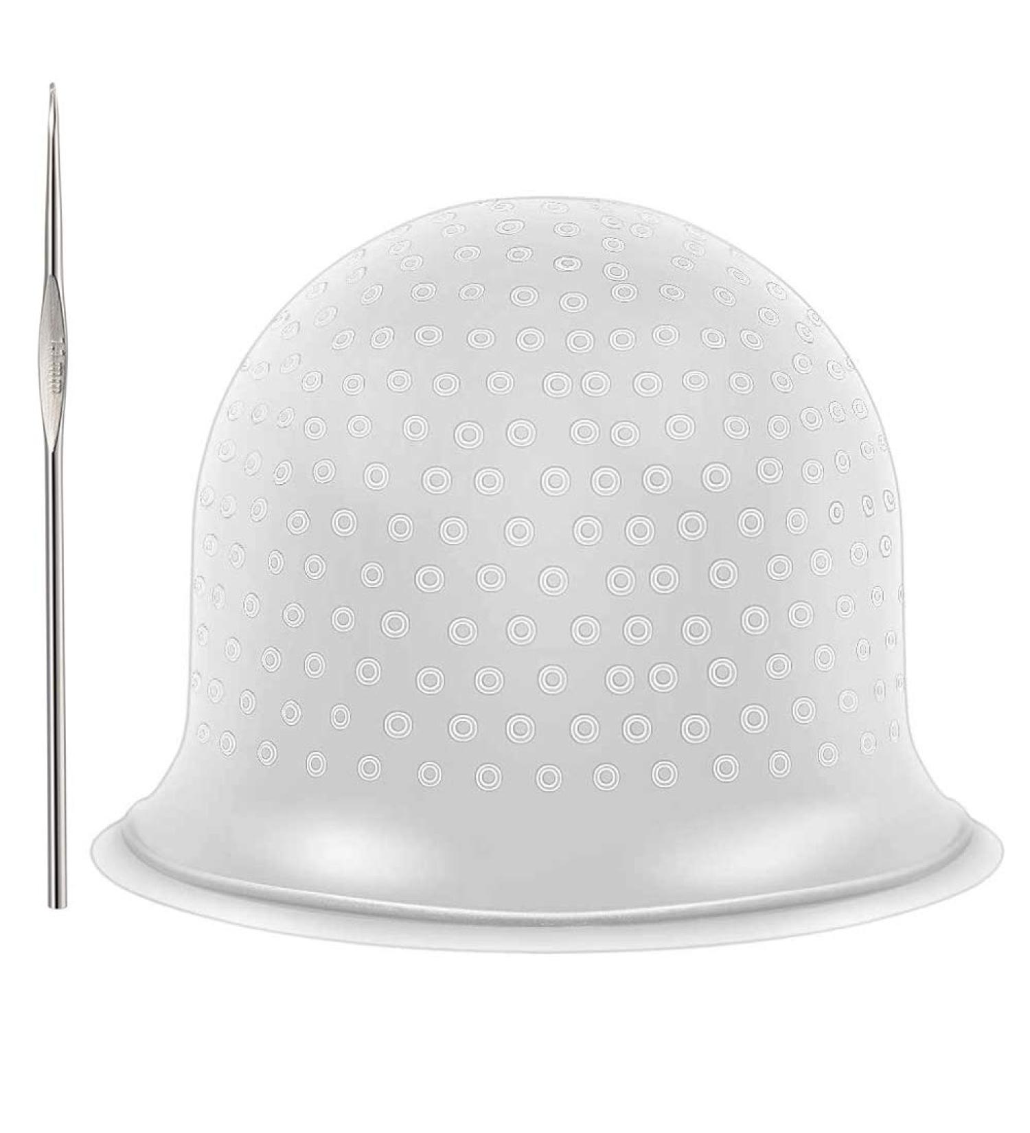 Silicone Hair Dyeing Cap for Women & Girls - Reusable Highlight Cap with Hook | Perfect for Easy Coloring - Buy Online on GoSupps.com