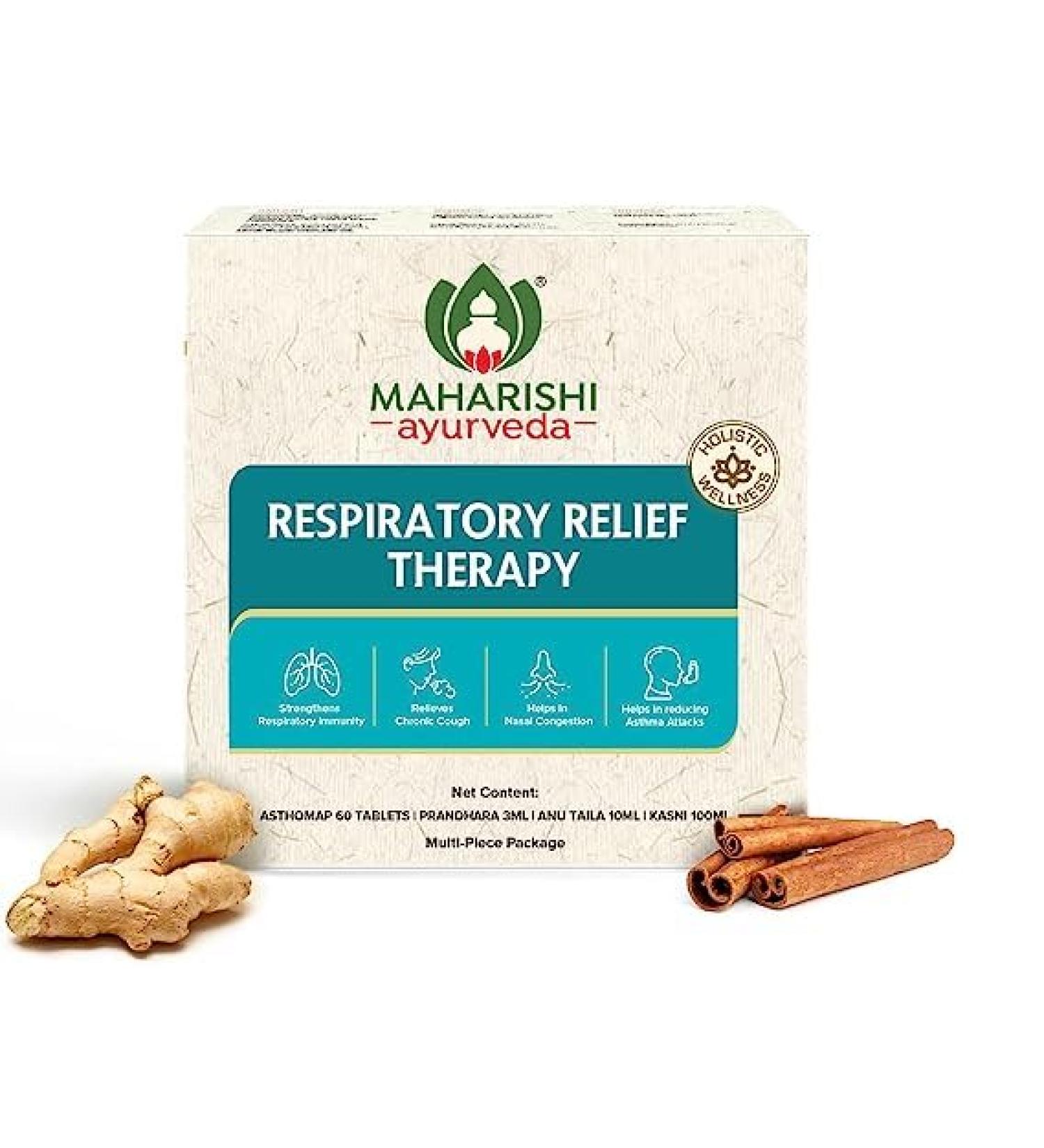 Respiratory Relief Therapy Combo: Asthomap (60 Tab) | Ayurvedic Medicine for Respiratory Issues | Natural Relief Solution - Buy Online on GoSupps.com