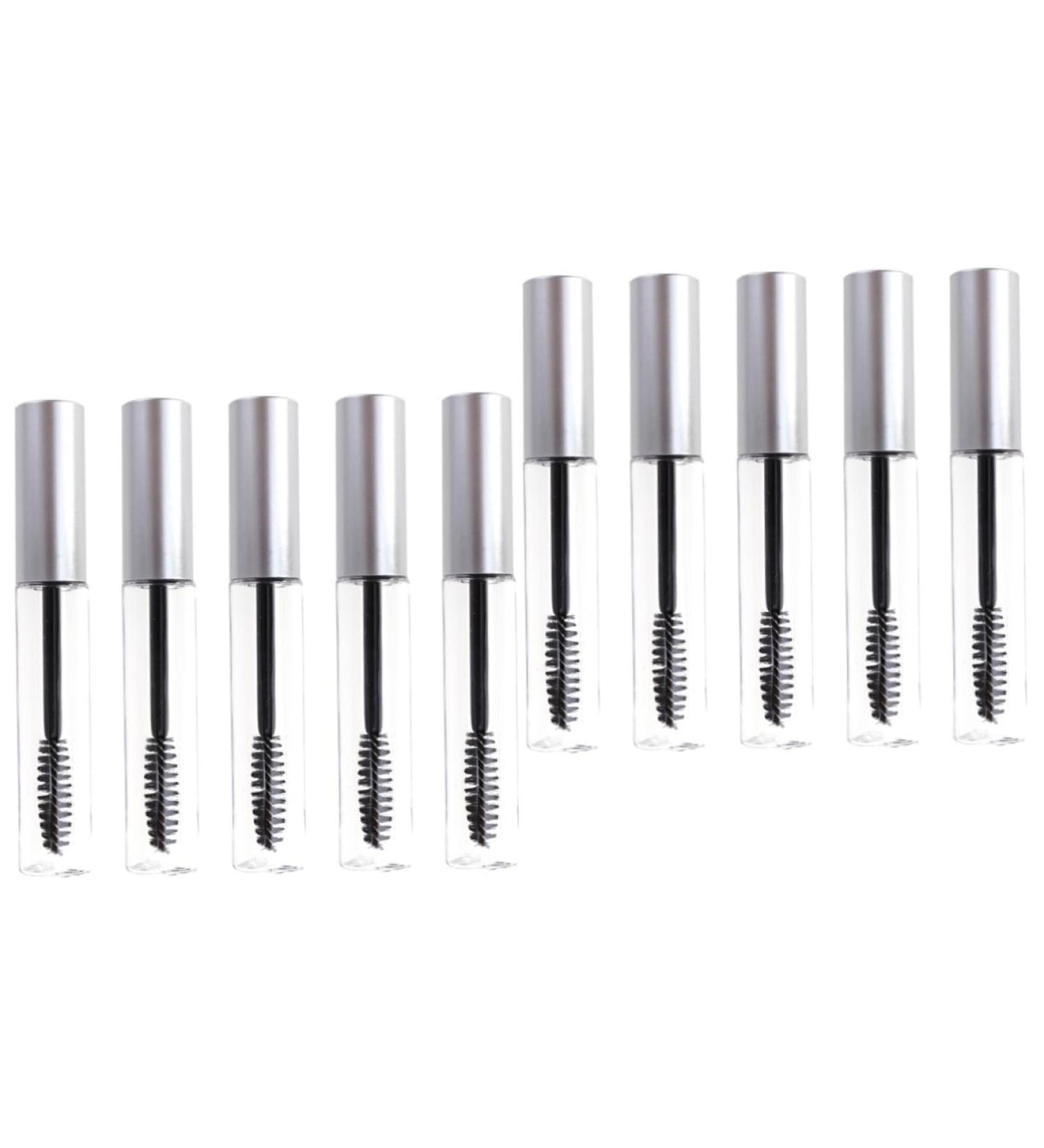 Healeved 10 Pcs Eyelash Brush Tube Mascara Tube Wand Eyelash Empty Mascara Tube and Wand Eyelash Cream Bottle 1 g (Pack of 1) Silverx2pcs - Buy Online on GoSupps.com