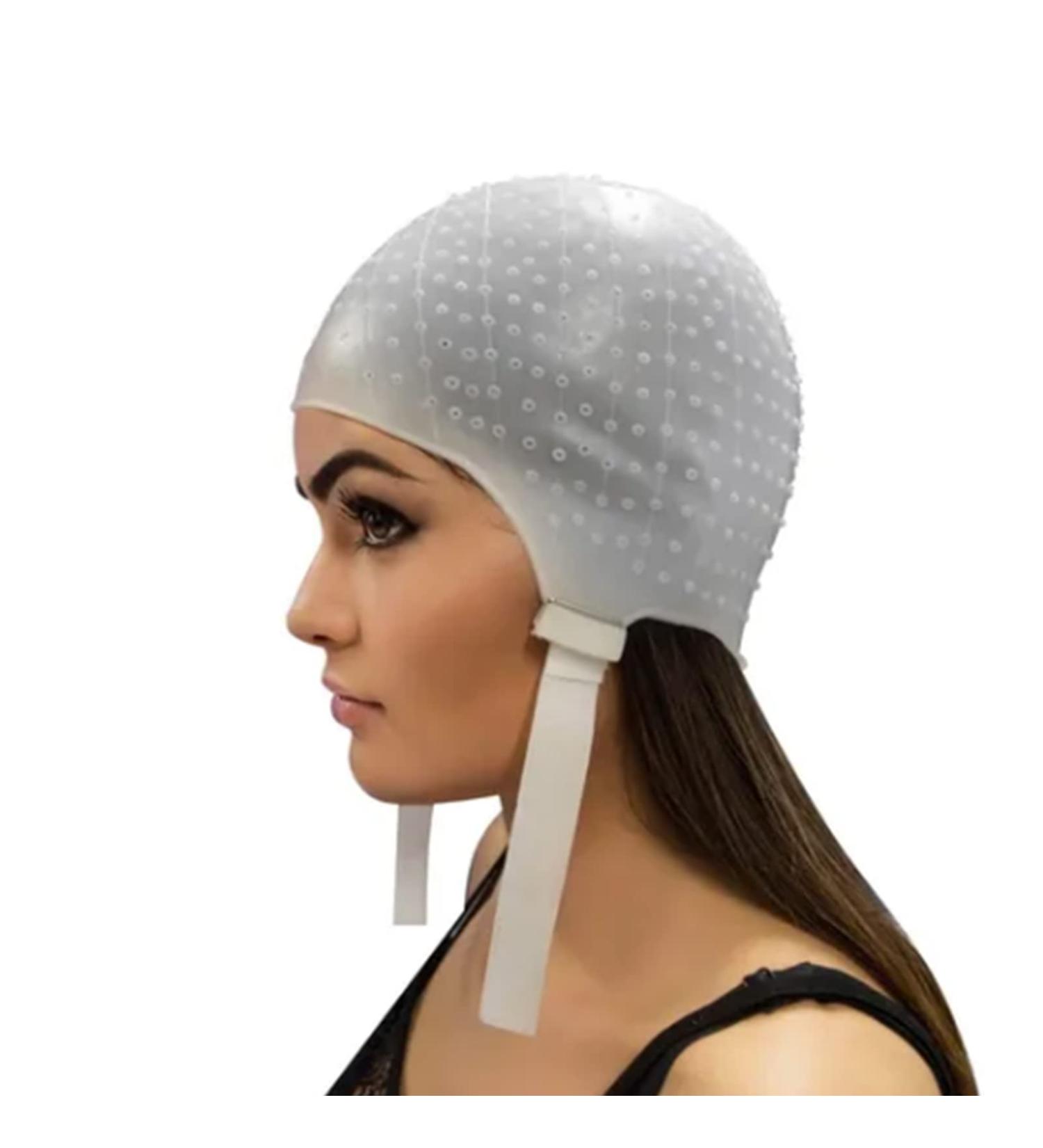 Silicone Reusable Hair Dye Hat for Highlighting and Coloring - Flexible & Elastic Hair Tipping Cap - Buy Online on GoSupps.com