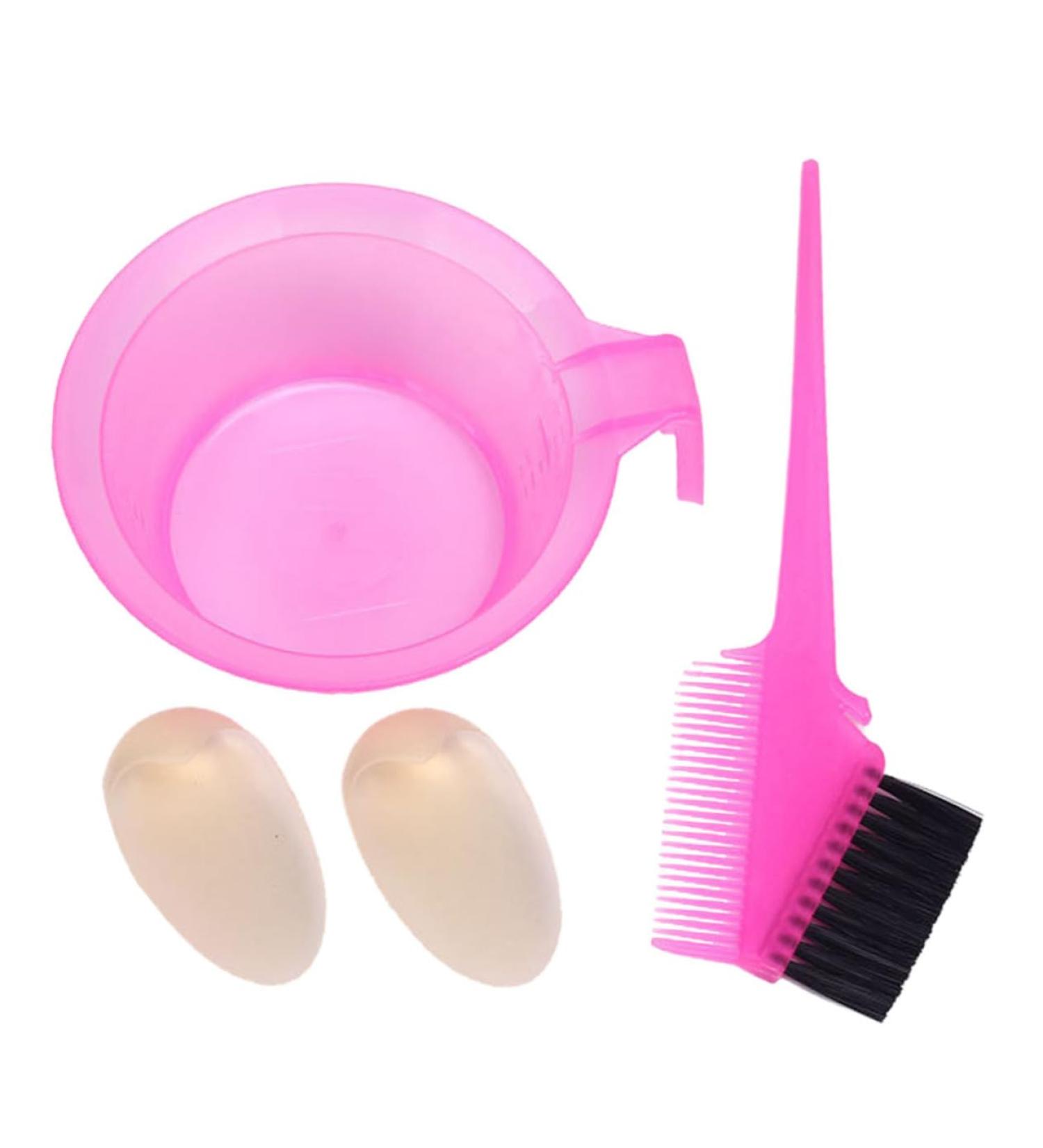 DOITOOL 2 Sets Hair Coloring Kit Hair Bleach Styling Brush Hair Paint Brush Hair Salon Tool Hair Dyeing Brush Hair Dyeing Supplies Beard Dye Brush Hair Dye Tool Oil Bowl Major 13X12X4cm Pink - Buy Online on GoSupps.com