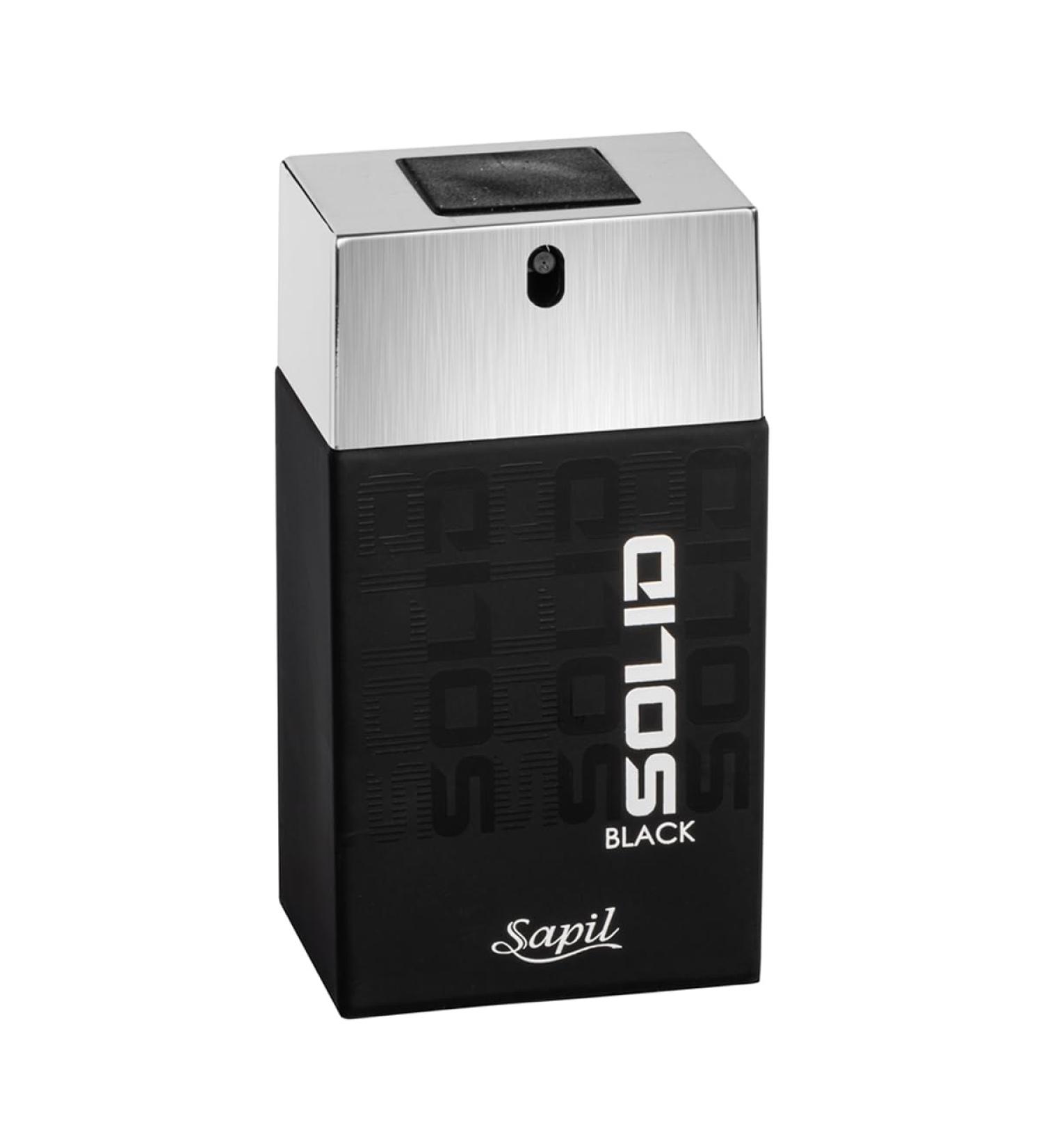 Sapil Solid Black Perfume for Men - Long-lasting Dubai Cologne Arabic Woody Floral EDT Spray 3.4 Oz (100 ml) - Enticing Dubai Perfume for Men Affordable Luxury Fragrance - Buy Online on GoSupps.com