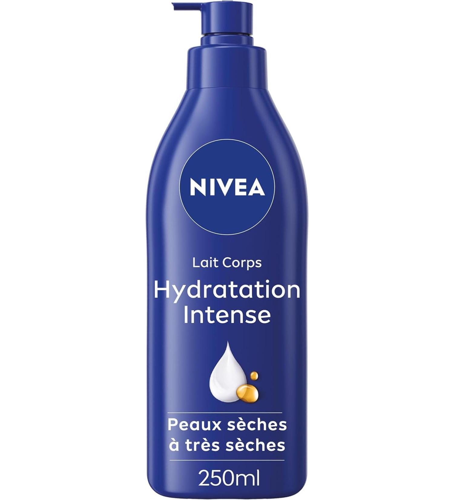 NIVEA Intense Hydration Body Lotion 72H (1 x 250ml) - Nourishing Body Lotion with Pure Hyaluronic Acid & Sweet Almond Oil - Moisturizing Body Cream for Dry to Very Dry Skin - Buy Online on GoSupps.com