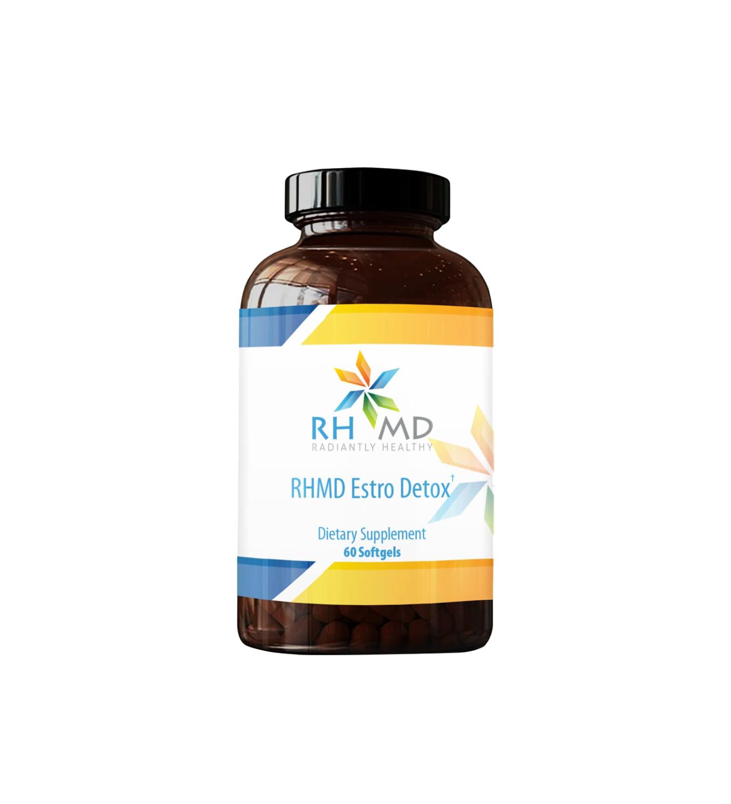 RHMD Estro Detox Dietary Supplements - 60 Softgels | Powerful Hormone Balance Support - Buy Online on GoSupps.com