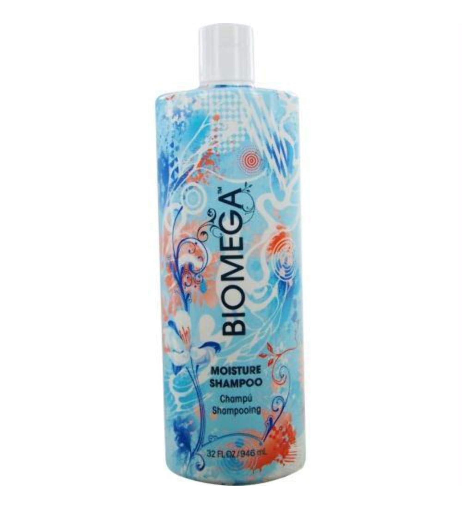 BIOMEGA Moisture Shampoo  32 Oz  Creates Fuller Volume  Hydrating Formula Cleanses Hair while Infusing it with Omega-Rich Moisturizers and Keratin Amino Acids  32 fl. oz.