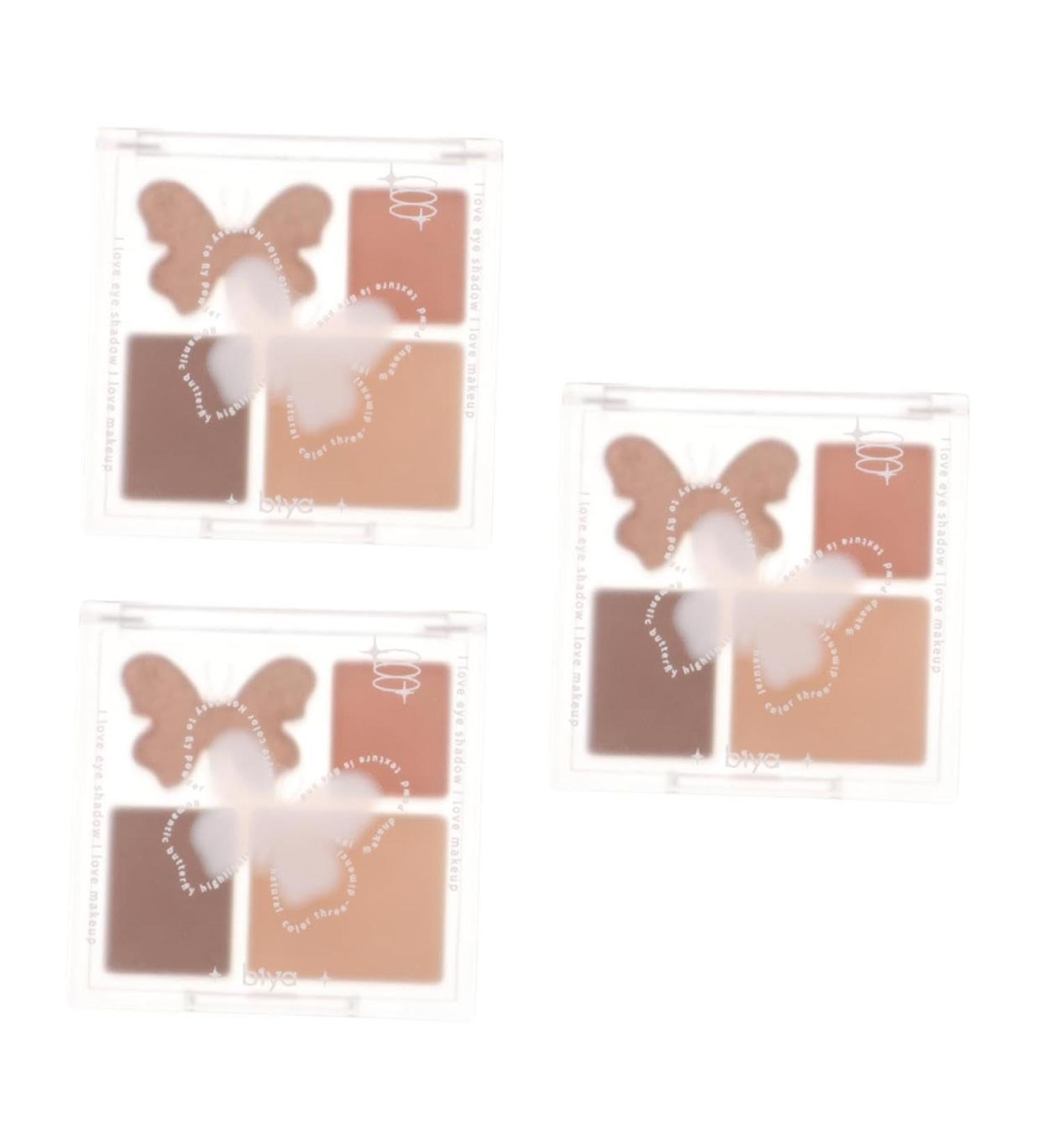 Baluue 3pcs Eyeshadow Palettes Pink Plastic Eye Makeup Plate Eye Shadow Palette Eye Shadow 6.50X6.50X1.00CMx3pcs Multix3pcs - Buy Online on GoSupps.com