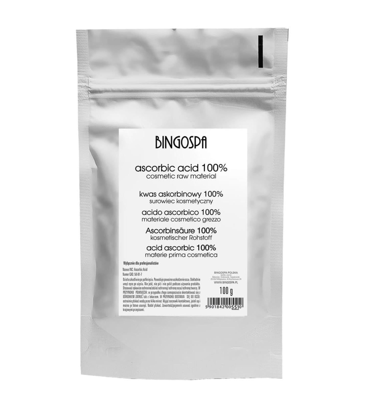 BingoSpa Ascorbic Acid 100% Exfoliating and Brightening 100g BINGOSPA
