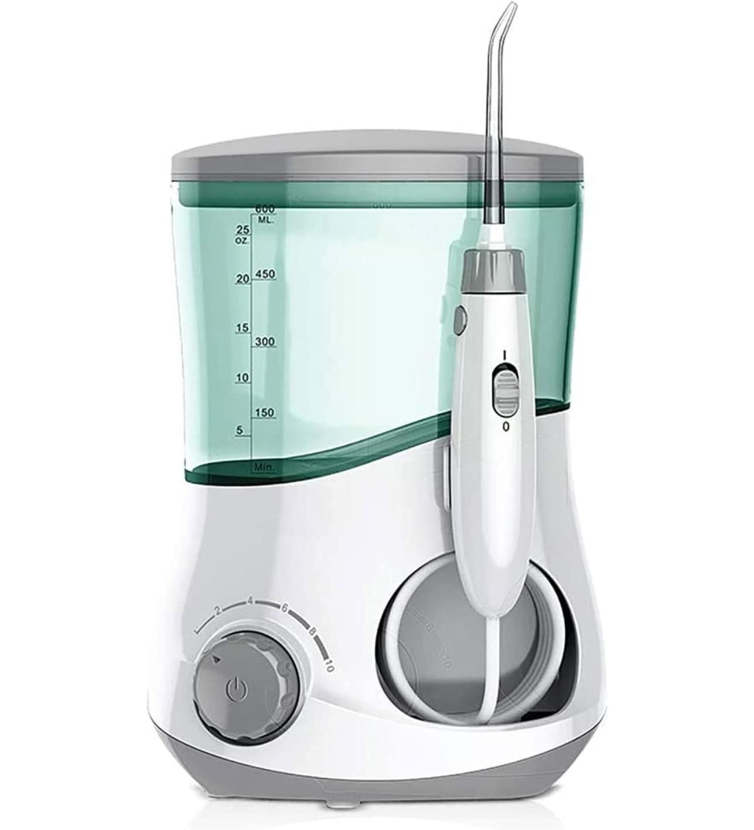 GeRRiT Water Flosser for Teeth Dental Oral Irrigator with 6 Jet Tips 600ml Water Tank Non-Slip Base Quiet Electric Water Flosser for Braces Care Clean - Buy Online on GoSupps.com