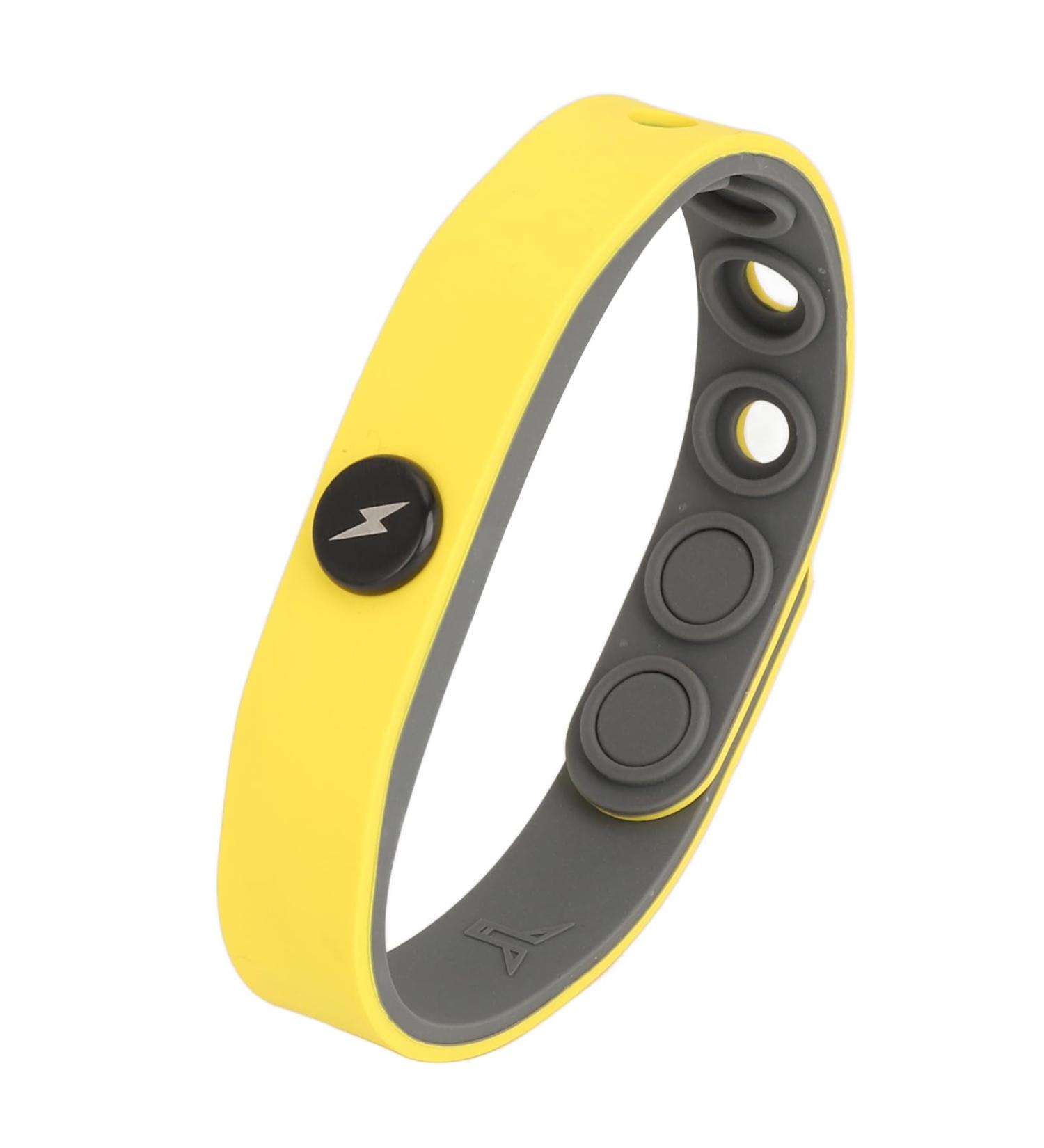 Jauarta Negative Ion Bracelet - Boost Energy & Reduce Static | Elastic Silicone Sports Bracelet (Yellow) - International Shipping Available - Buy Online on GoSupps.com