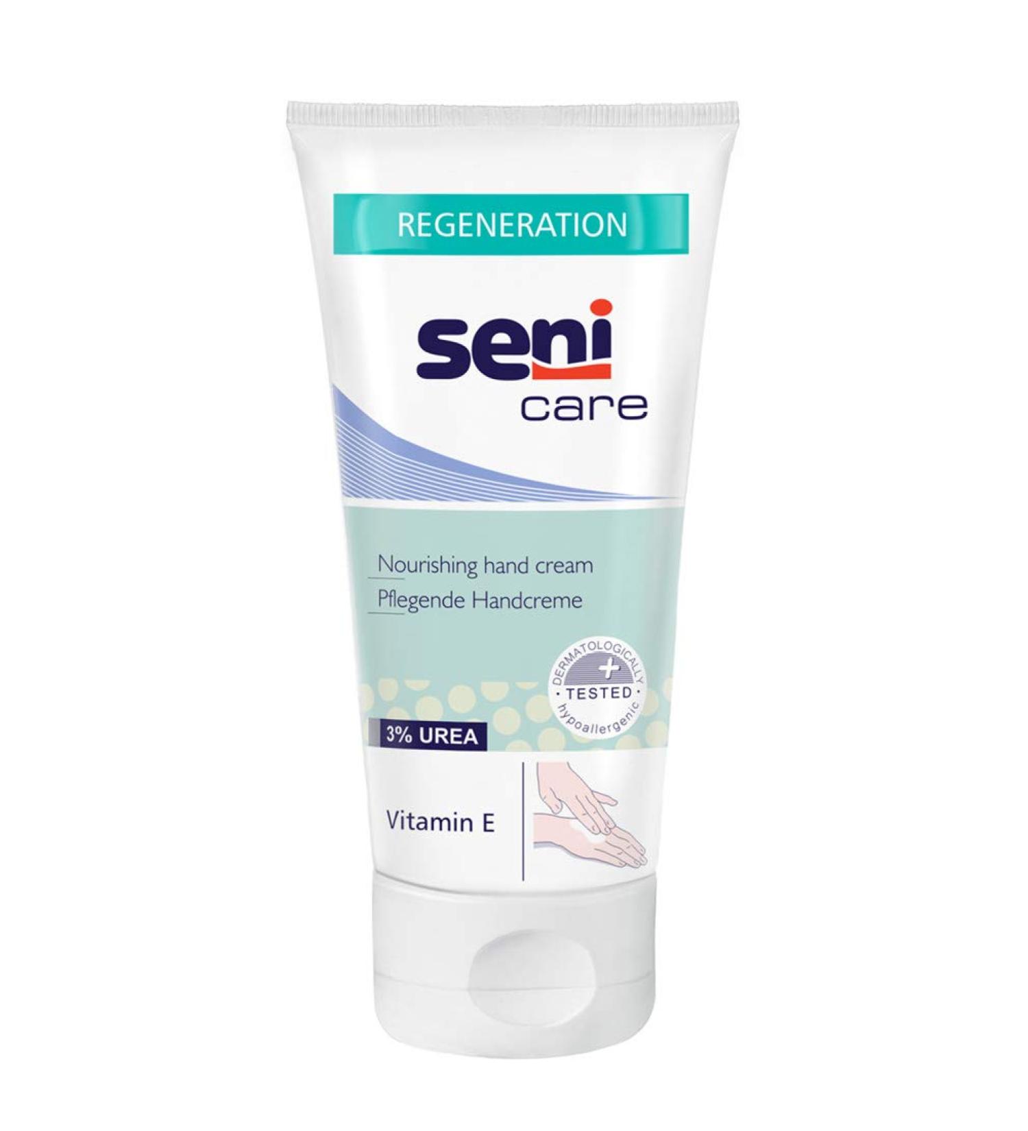 Seni 14498 Care Hand Cream with 3% Urea - 75ml Tube | Hydrating & Nourishing for Dry Skin - International Shipping Available - Buy Online on GoSupps.com