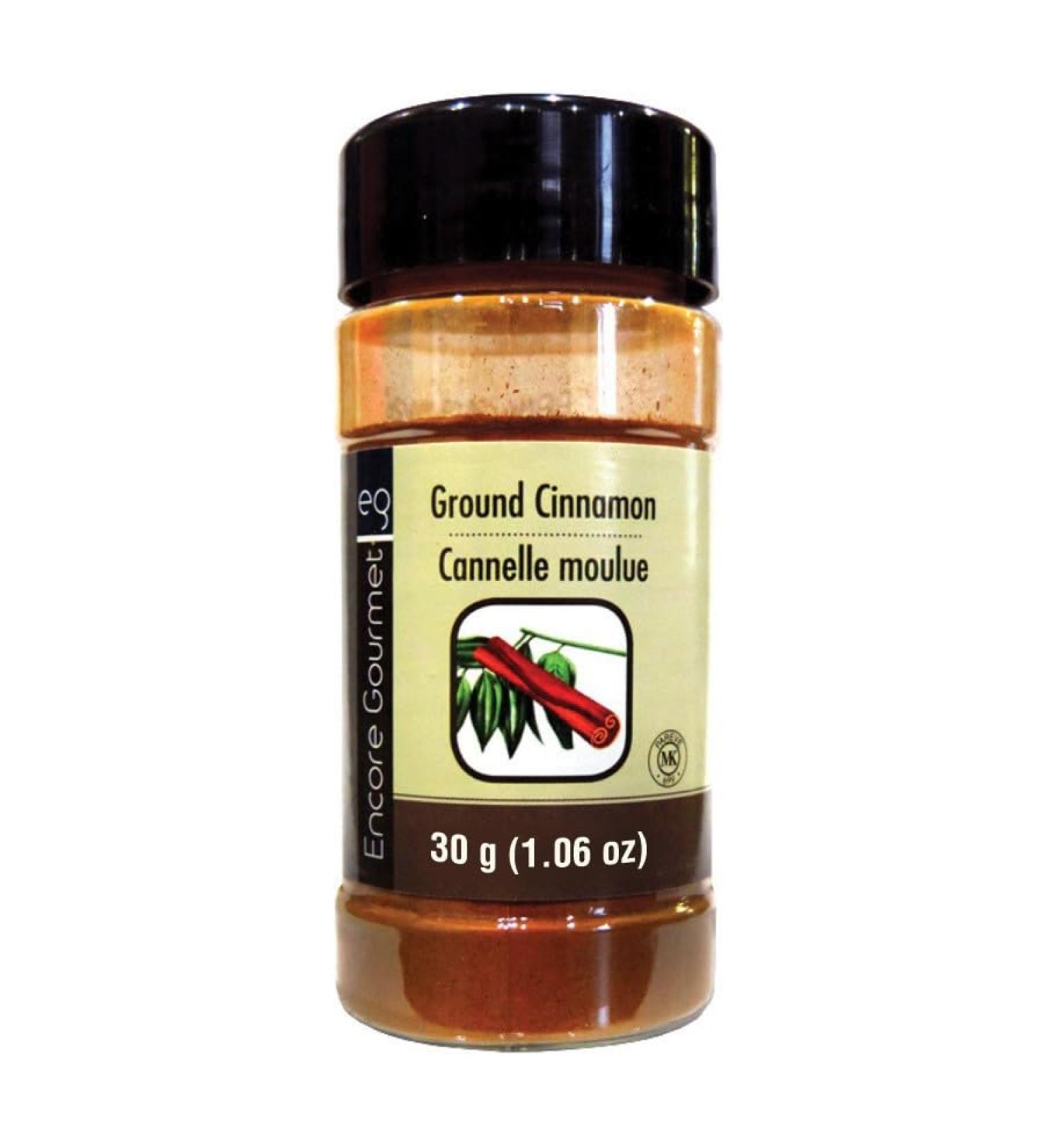 ENCORE Ground Cinnamon - 100% Pure and Finely Ground Spice | Antioxidant | Natuarlly Sourced | Flavorful Cooking and Baking