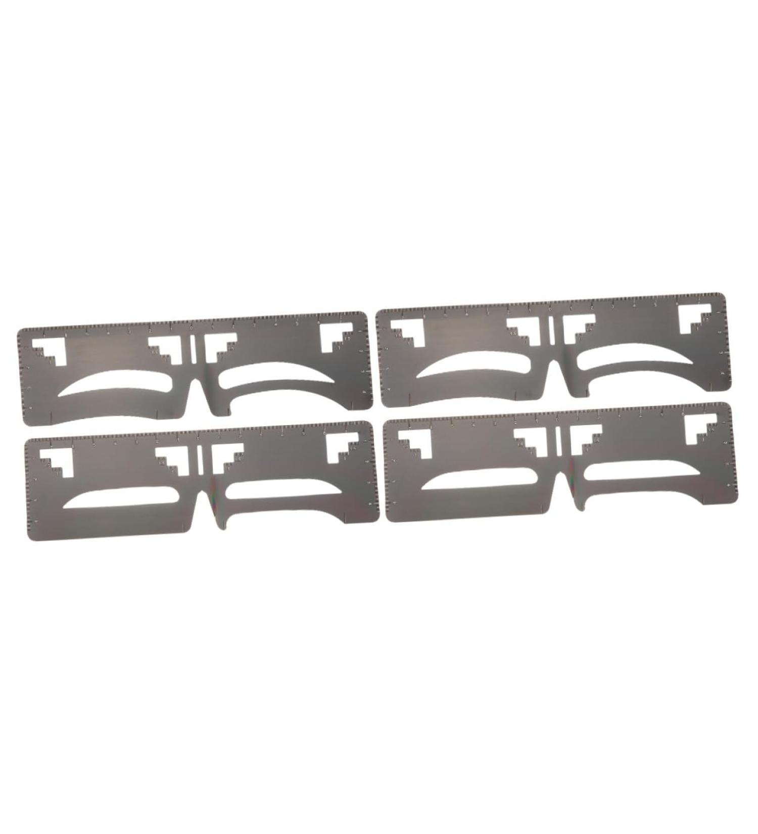 Balacoo 4 Pcs Eyebrow Ruler Eyebrow Shaping Template Brow Stencil Ruler Tool Eyebrow Guide Ruler Cosmetics 1 count (Pack of 1) As Shownx2pcs - Buy Online on GoSupps.com
