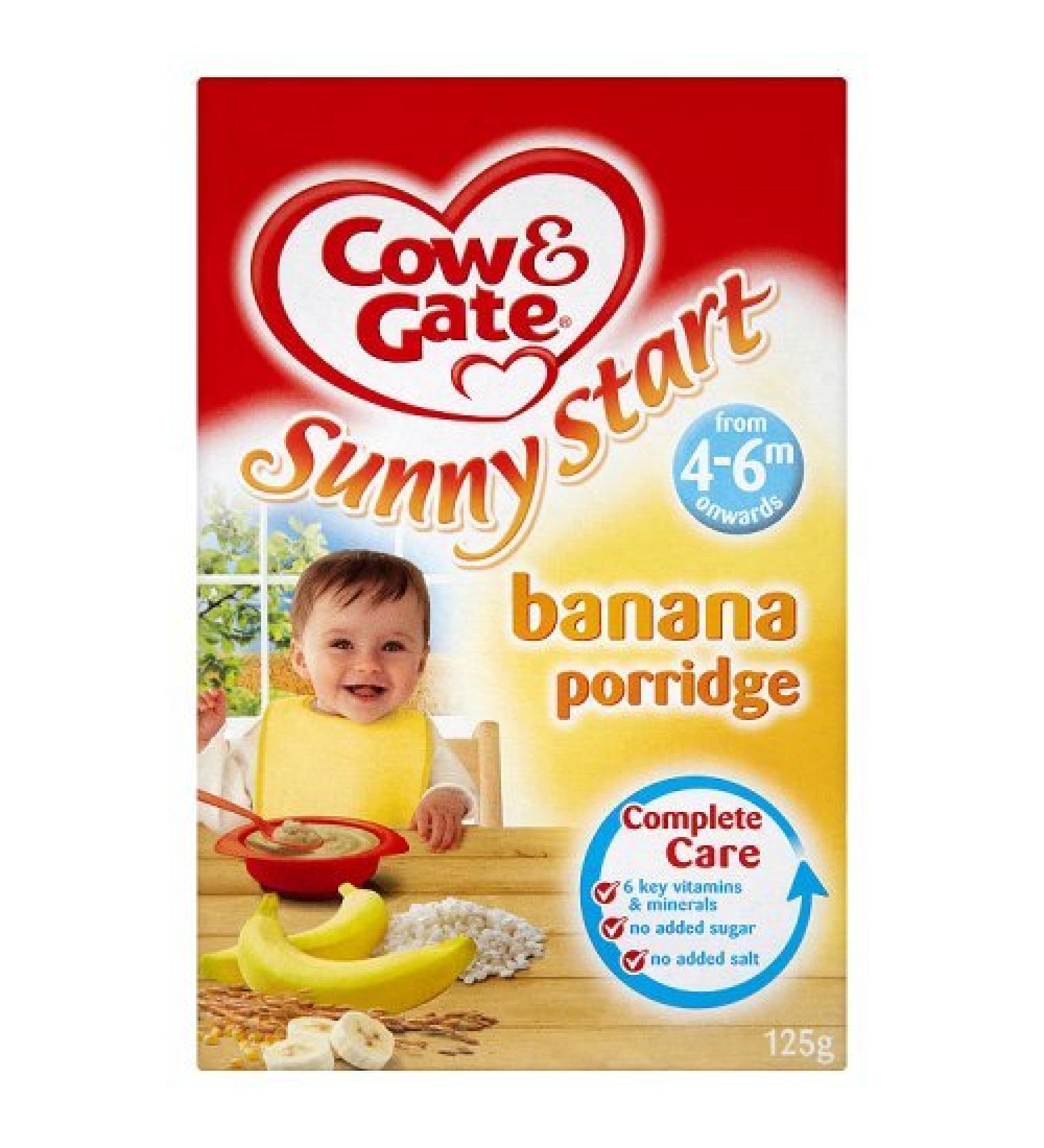 Buy Cow & Gate Baby Balance Banana Porridge 4-6 Months 125g - Nutritious Baby Food - Buy Online on GoSupps.com