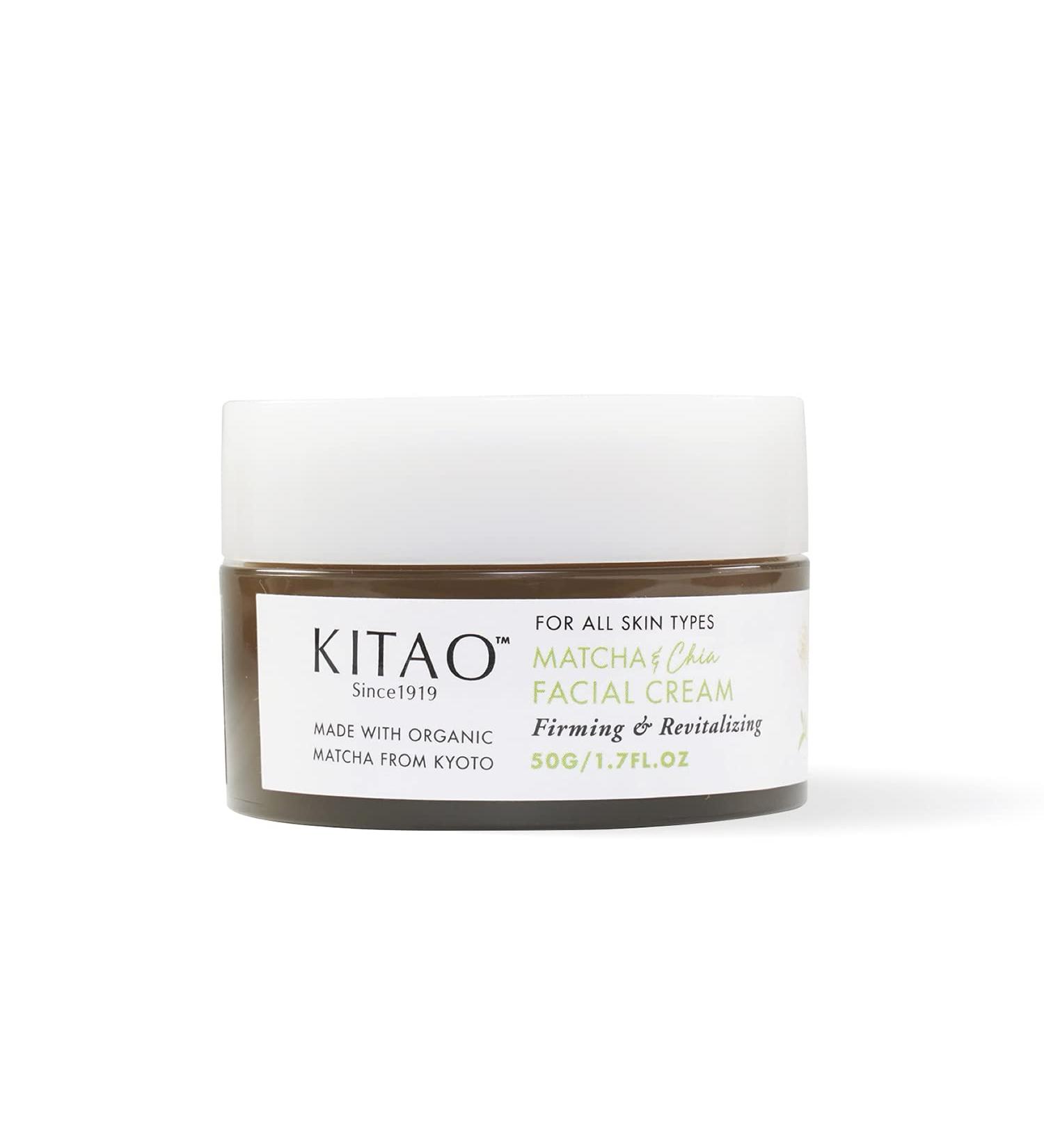 KITAO Organic Matcha Facial Cream - Anti-Aging Moisturizer for Women & Girls | 1.7 fl oz from Japan - Buy Online on GoSupps.com