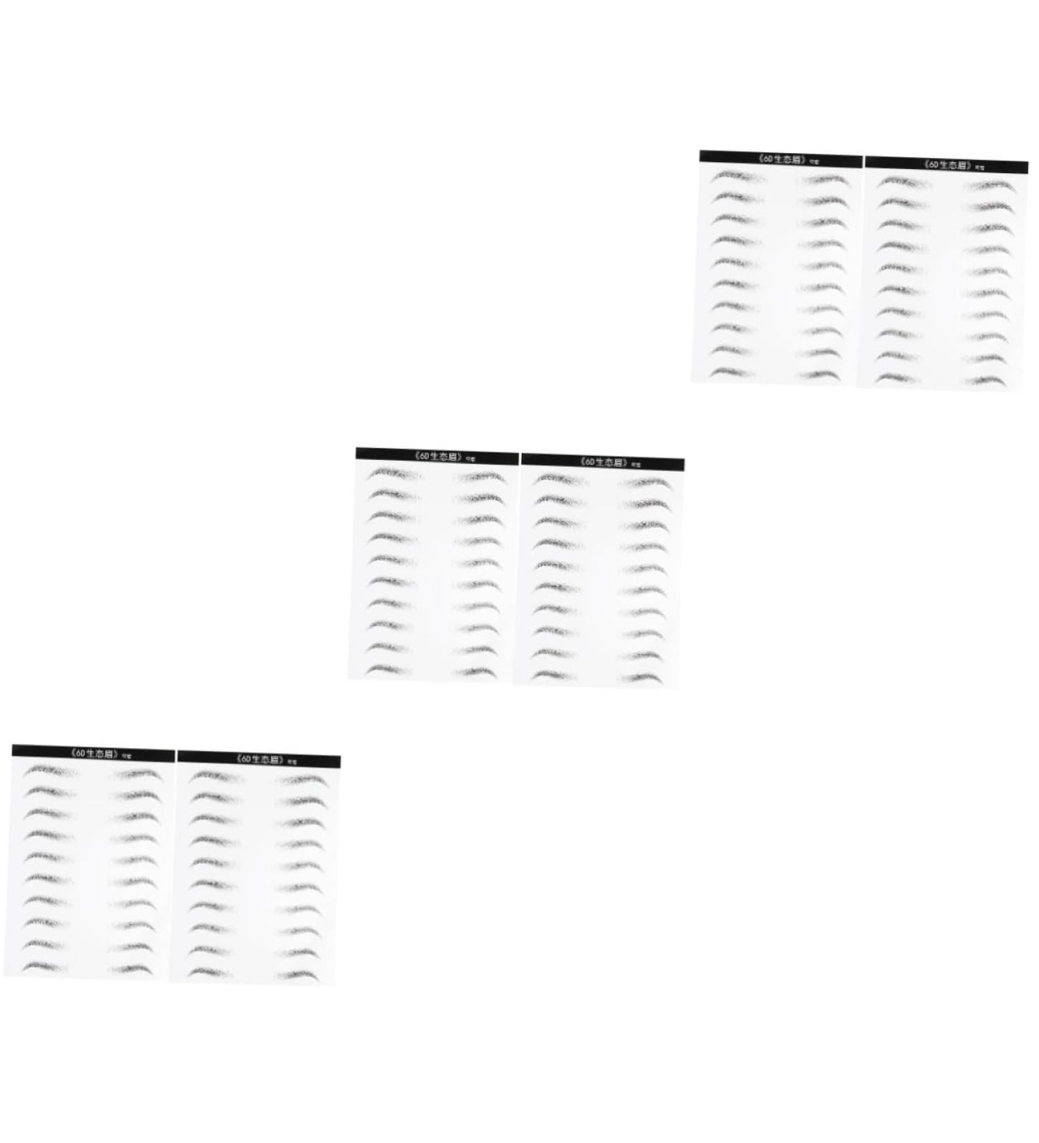 FOMIYES 6 Sheets Eyebrow Stickers Eye Brow Skz Stickers Brow Tatoo Simulation Eyebrow Water Proof Patch 6d - Buy Online on GoSupps.com