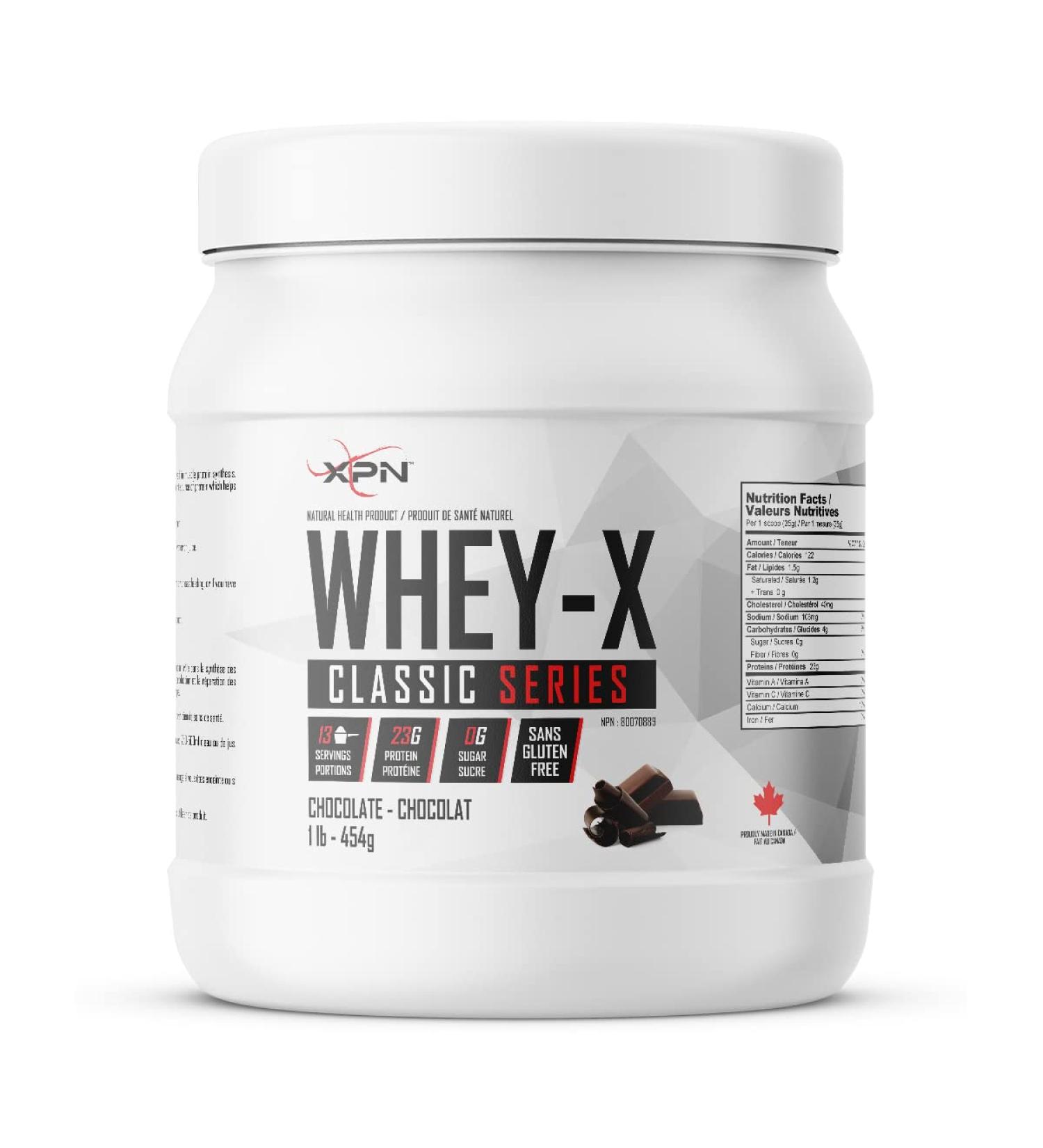 Whey-X | Whey Protein | XPN | Chocolate | 23 g of Protein | Sugar-Free | Gluten-Free | Muscle Recovery Chocolate 454 g (Pack of 1)