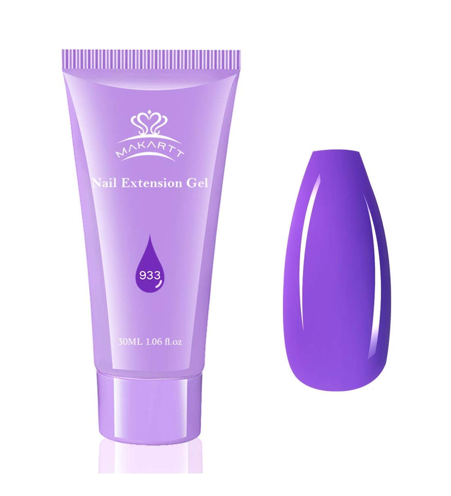 Makartt Poly Nail Extension Gel: Nail Thickening Acrylic Extension - Starter Clear Builder Polish Purple - Buy Online on GoSupps.com