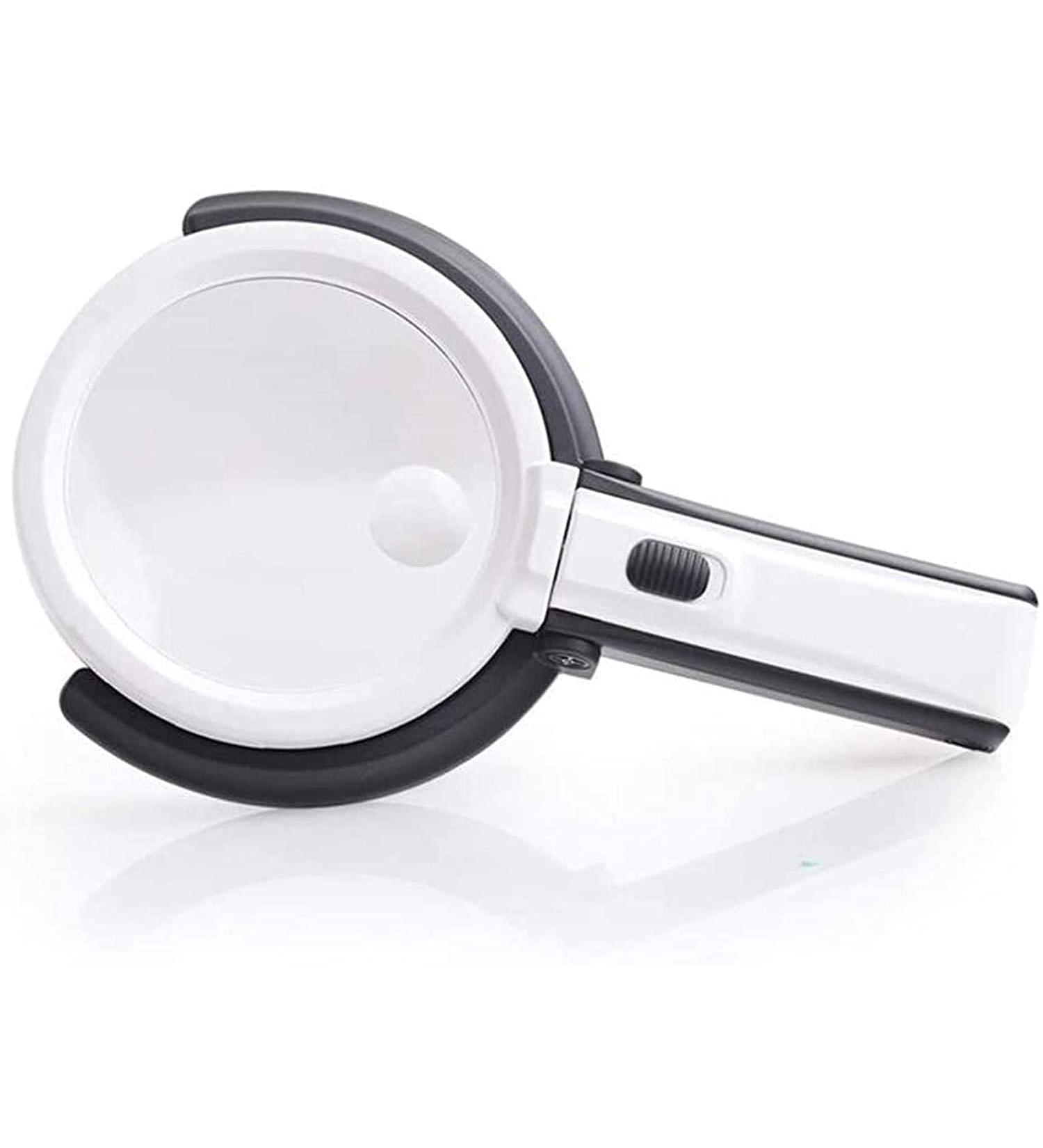 Hd Plug-in Foldable Desktop Repair Magnifier with Led Light Handheld Magnifier for Reading Crafts Repair Magnifier Lofty Ambition - Buy Online on GoSupps.com
