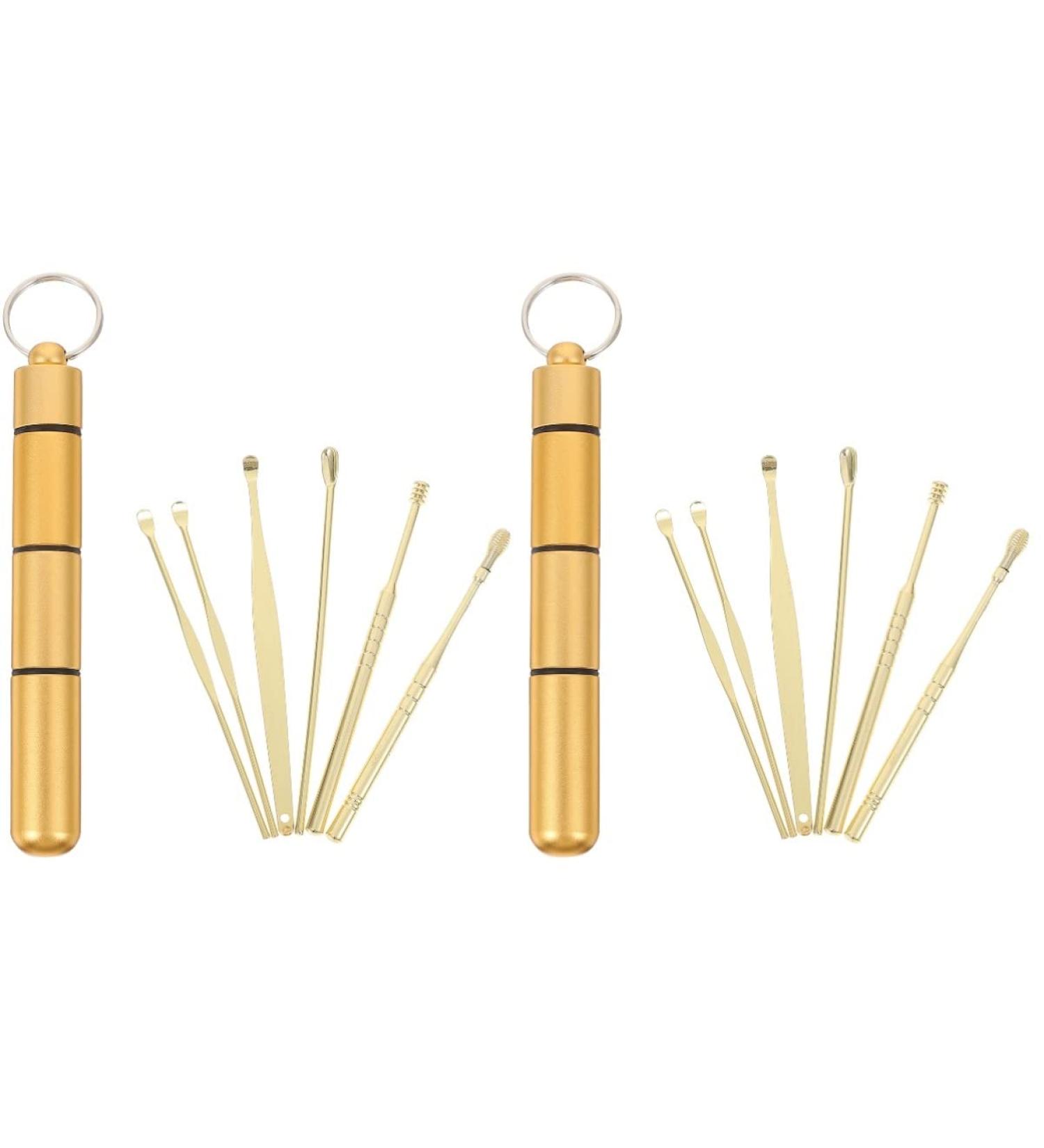 Healifty 2pcs Ear Wax Removal Kit - Portable Ear Wax Remover with Ear Spoon & Pick - Buy Online on GoSupps.com