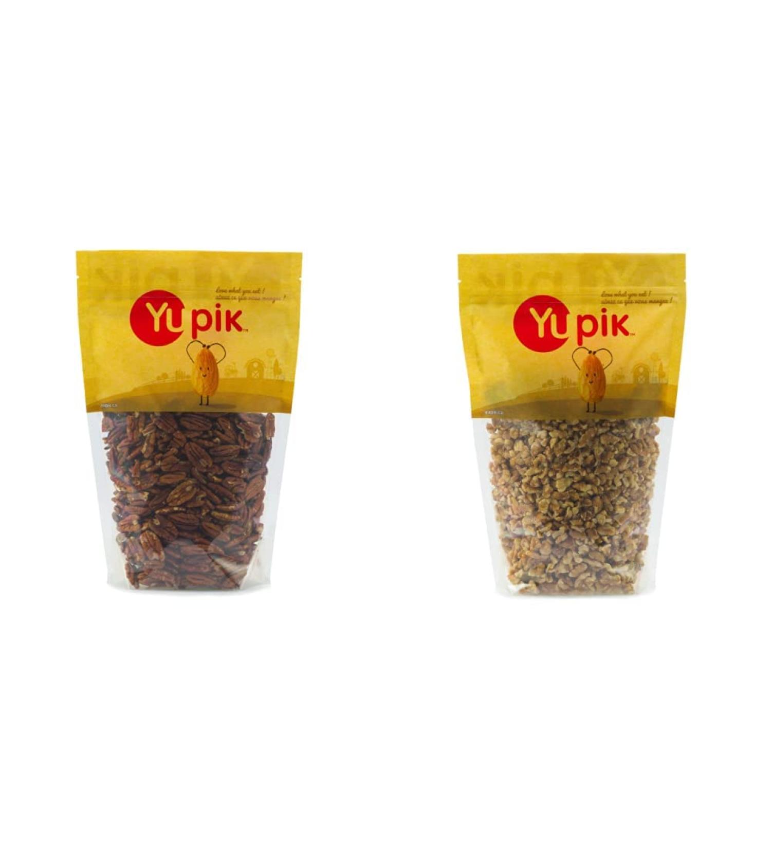 Yupik Jumbo Pecan Halves Nuts 1Kg & California Walnuts Medium Nut Pieces 1Kg 1 kg (Pack of 1) Nuts + Walnuts 1 kg (Pack of 1) - Buy Online on GoSupps.com