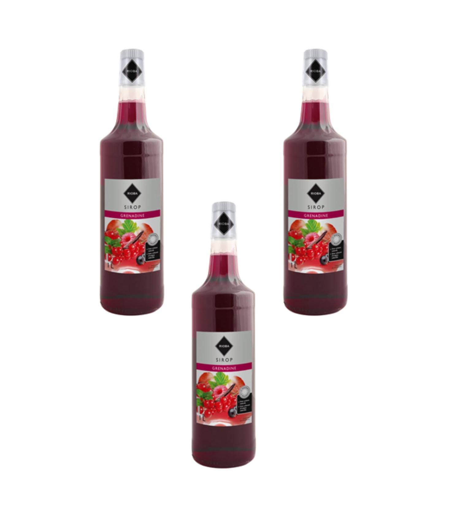 Lot de 3 Sirops Rioba - Grenadine 3x1L