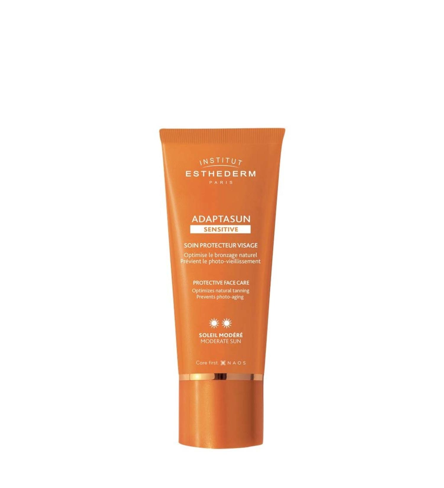 Institut Esthederm Adaptasun Sensitive Protective Face Care 50ml | Moderate Sun Protection | Buy Internationally - Buy Online on GoSupps.com
