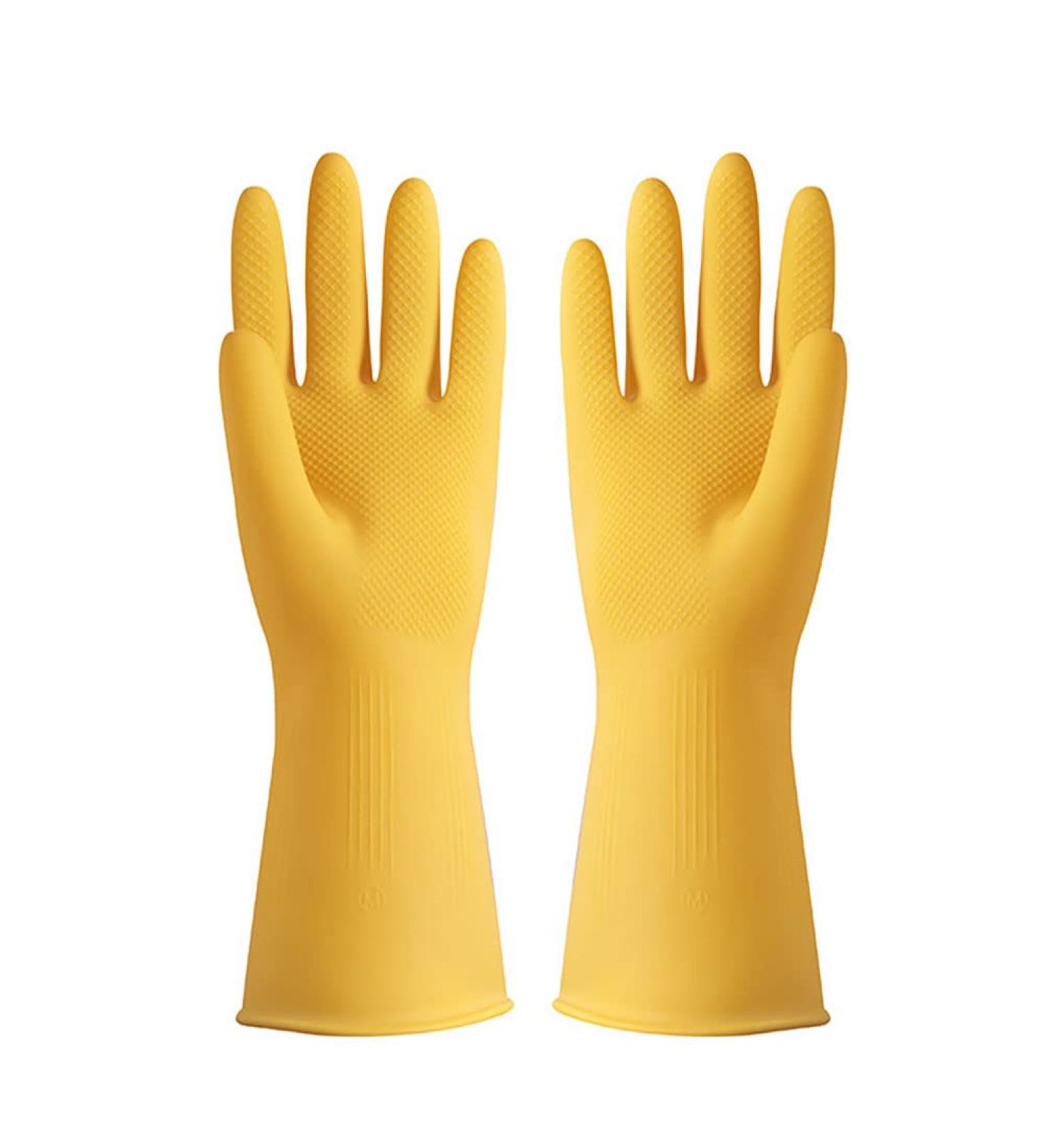 Reusable Dishwashing Latex Gloves Thickened and wear-resistant for Kitchen Working Painting Gardening etc. Size M - Buy Online on GoSupps.com