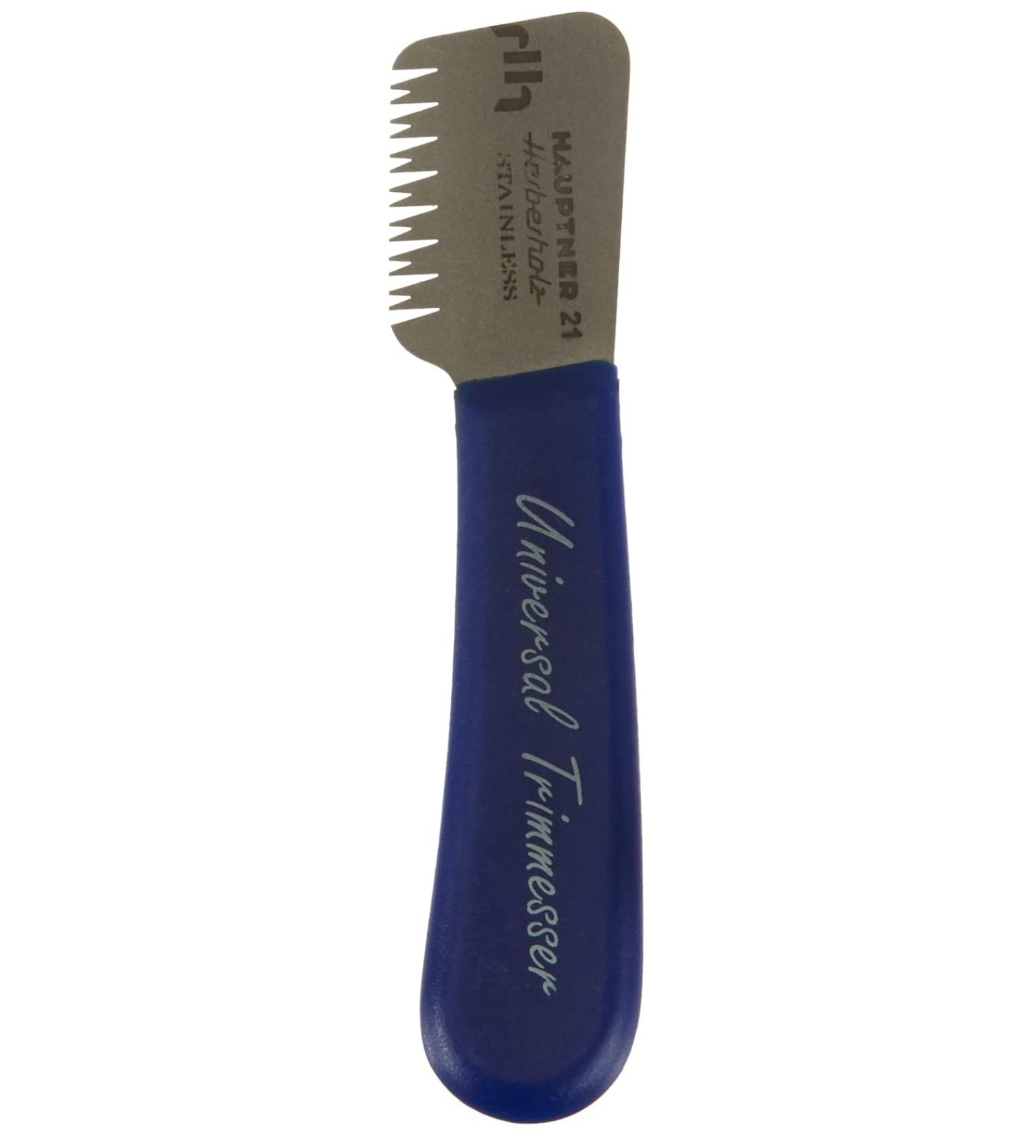 Hauptner 68532000 Trimming Knife Right-Handed 13 cm for Top Hair Stainless Steel Blue - Buy Online on GoSupps.com