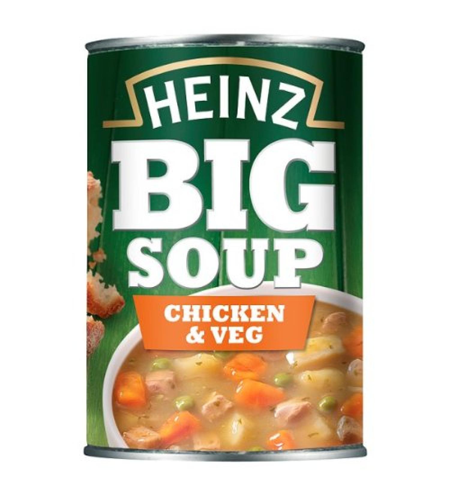 HEINZ Heinz Big Soup Chicken and Vegetables 400g (12 x 400g)