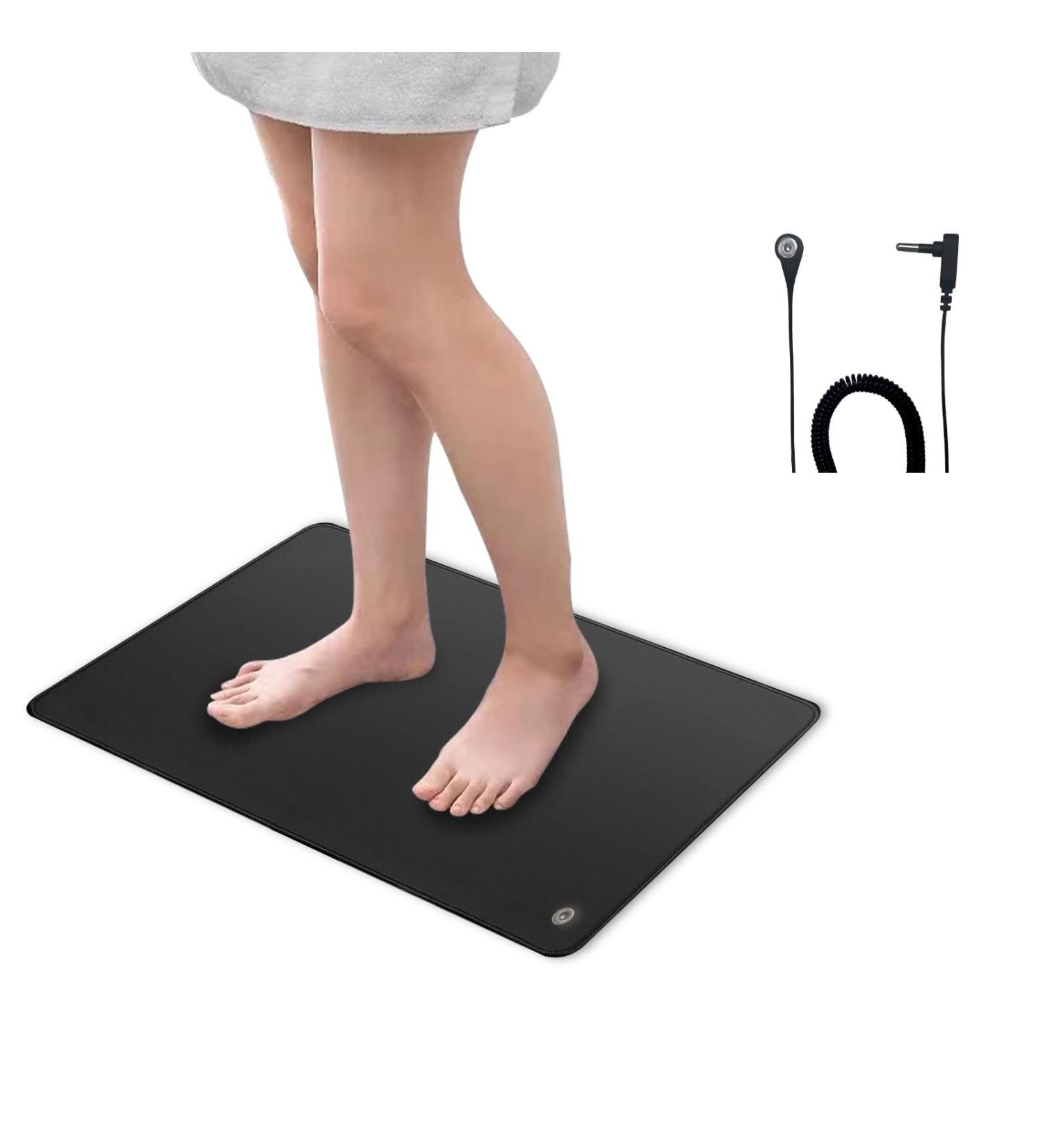 Grounding Mat For Improved Sleep, Reduced Anxiety, Pain, Headache Relief, Health Balance. Grounded Therapy. Connect To Earth While Indoors. Grounding Cord Included. 23.6" X 11.8