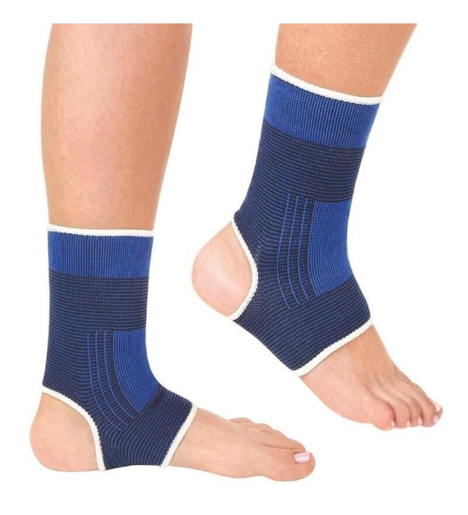 2x Ankle Bandages for Pain Relief & Support - Ideal for Sports Rehabilitation and Daily Use (XL) - Buy Online on GoSupps.com