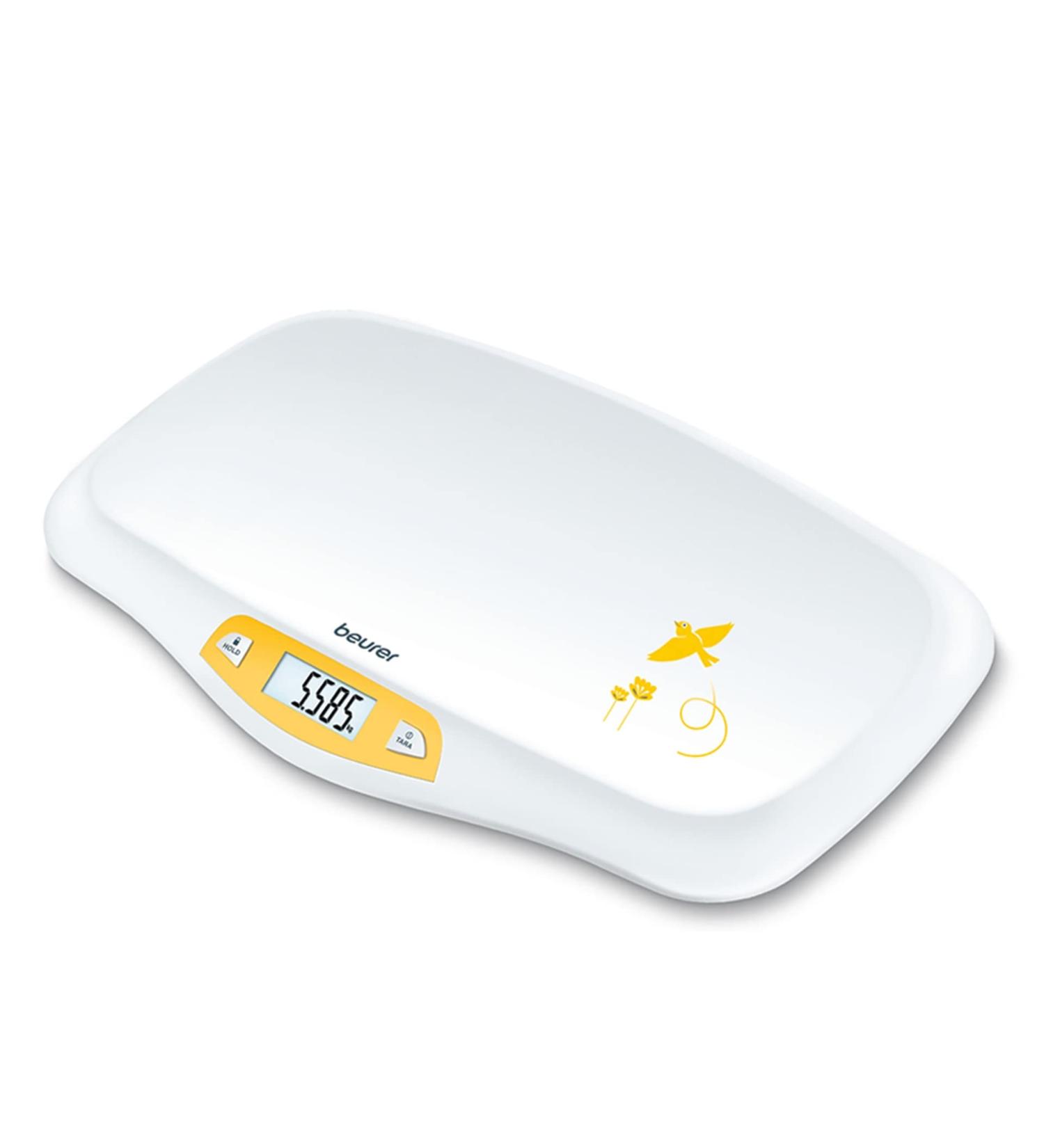 Beurer BY80 Digital Baby Scale - Accurate Weighing Up to 20kg | Large LCD | Tare & Hold Functions - Buy Online on GoSupps.com