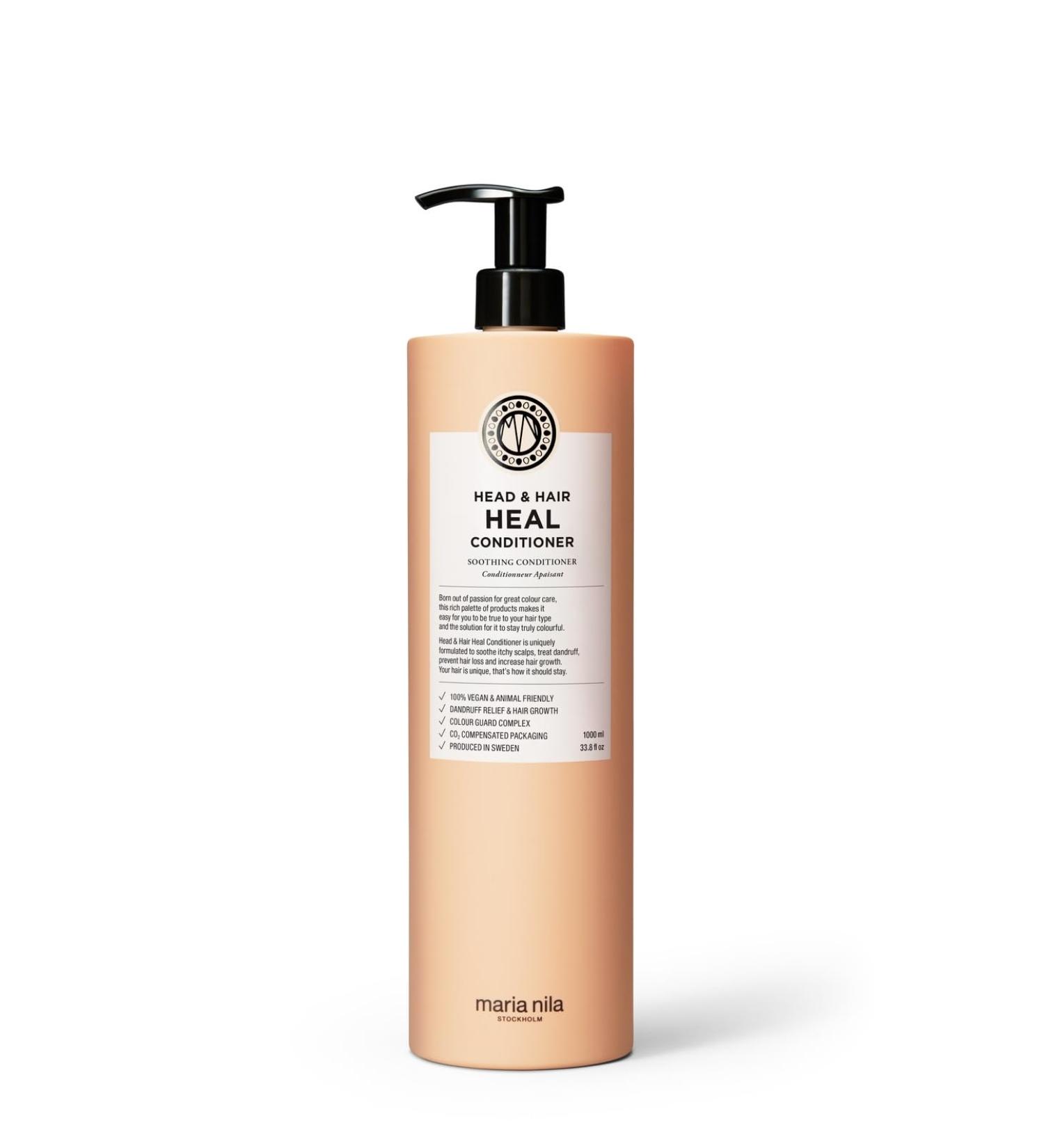 Maria Nila Head & Hair Heal Pr vient les Pellicules/Probl mes de Cuir Chevelu & Stimule la Pousse des Cheveux 100% V gan & Sans Sulfate/Parab ne Apr s-shampoing 1000 ml - Buy Online on GoSupps.com
