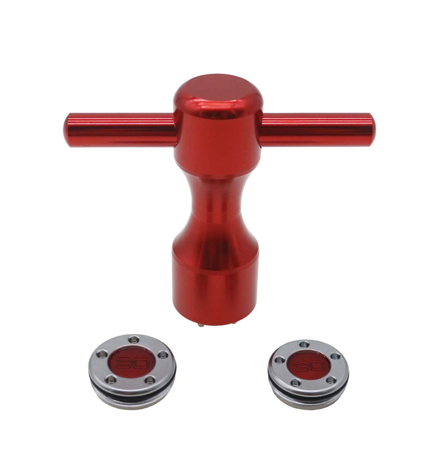 Wu Yan 2 x 30g Custom Weights + Wrench for Titleist Scotty Cameron Putters - Red - Buy Online on GoSupps.com