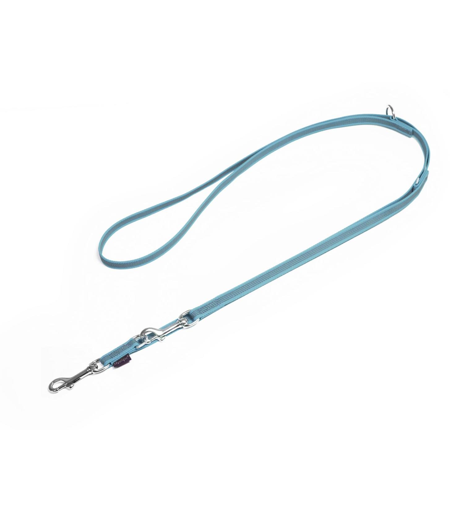Mystique Rubberized Leash 20mm Standard Carabiner light blue 3m 3m light blue