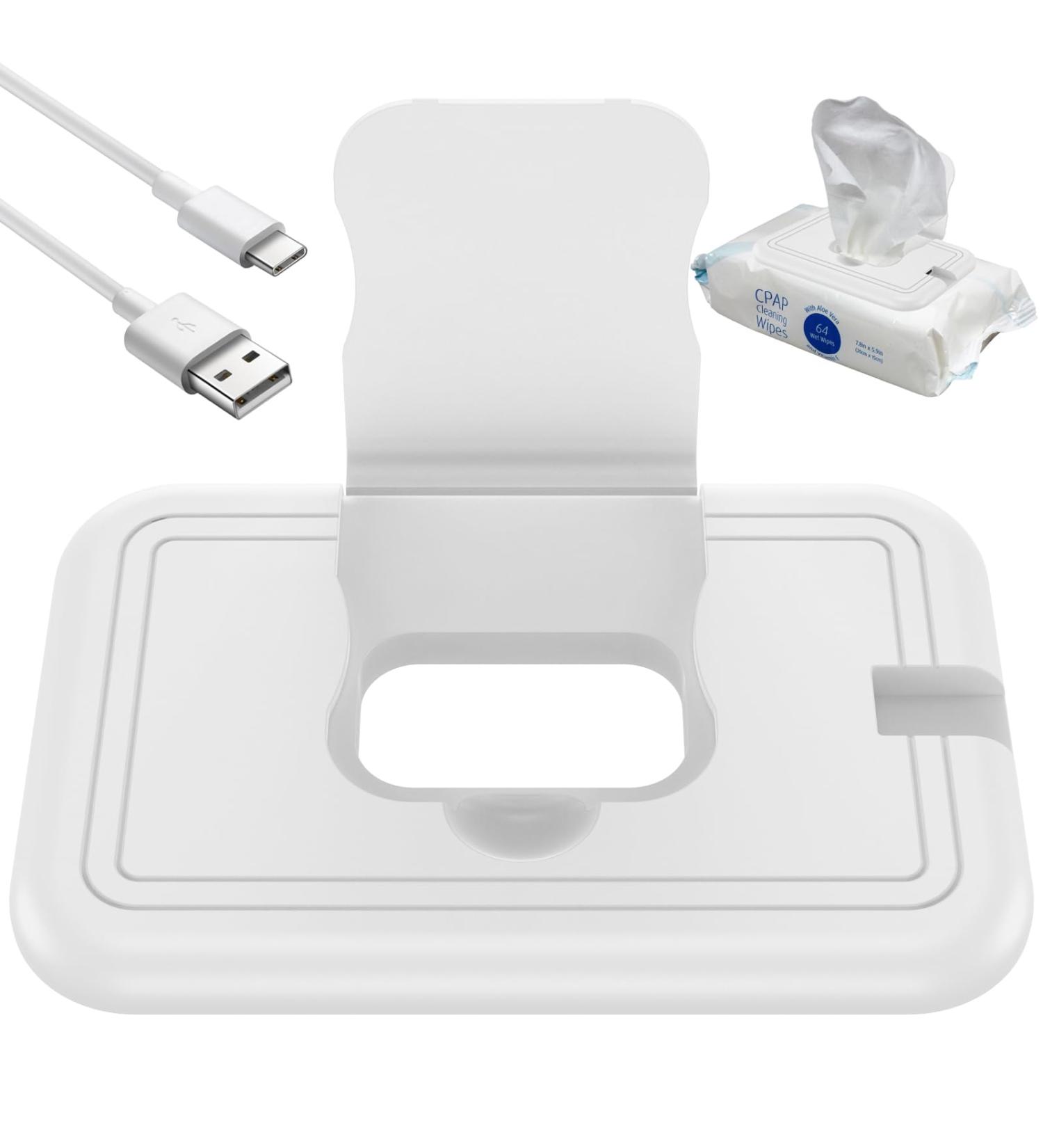ZHUZHIMAO USB Baby Wipe Warmer Travel Size Portable Wipe Warmer Lightweight Travel Diaper Wipe Warmer Even Fast Heating Heated Baby Wipes Warmer Temperature Keep at 40-55 for Home Car Travel 5.9 3.9 White - Buy Online on GoSupps.com