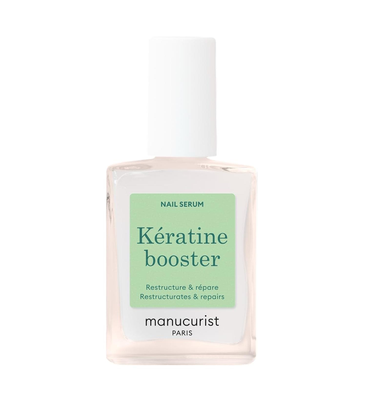 Manucurist K ratine Booster - Durcisseur Ongles - R paration Ongles Fragilis s - K ratine v g tale AHAs PHAs MSM Silicium et Vitamine B8-97 5% ingr dients d'origine naturelle K ratine Booster transparent - Buy Online on GoSupps.com