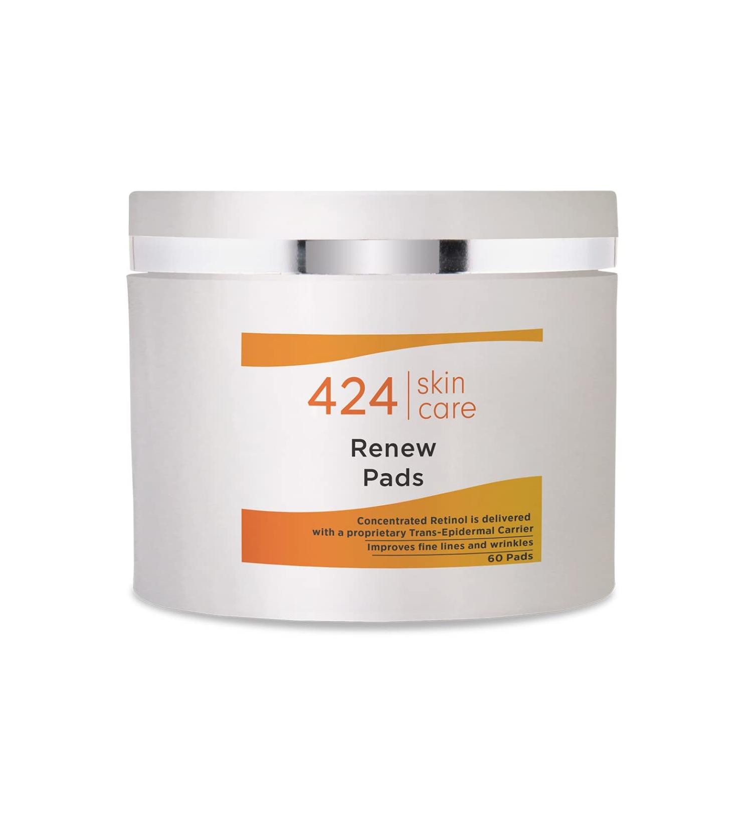 Buy Renew Pads - Dermatologist Tested Retinol & Vitamin C Treatment - 60 Clinically Proven Pads for Radiant Skin - Buy Online on GoSupps.com