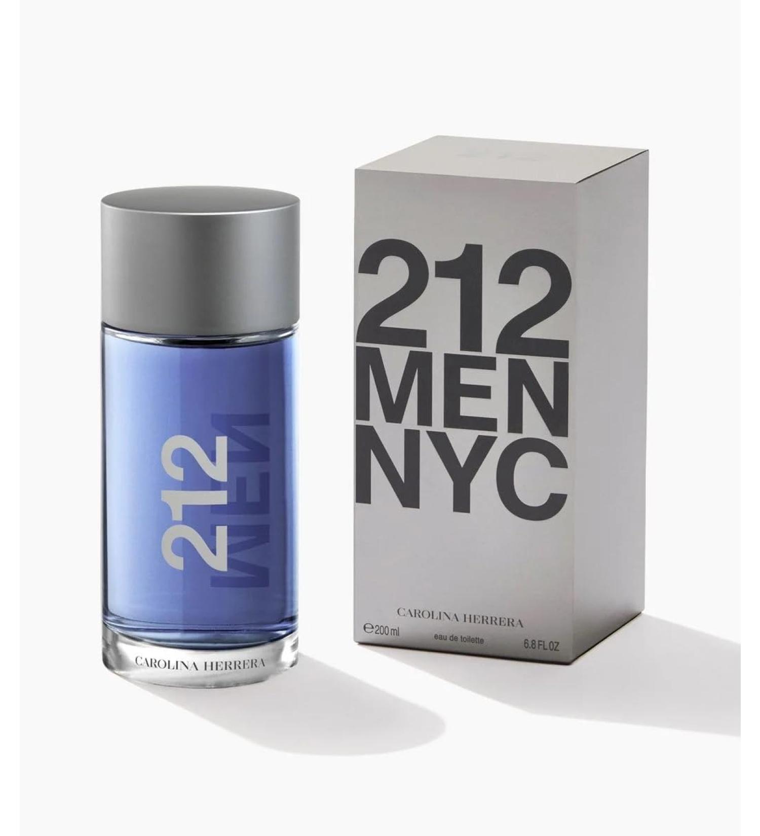 Carolina Herrera 212 Men Fragrance For Men - Timeless Scent - Warm Sandalwood - Fresh Notes - Beautifully Bright Fragrance - Energetic Green With Sensual Peppery Spices - Edt Spray - 6.75 Oz 6.8 Fl Oz (Pack of 1)