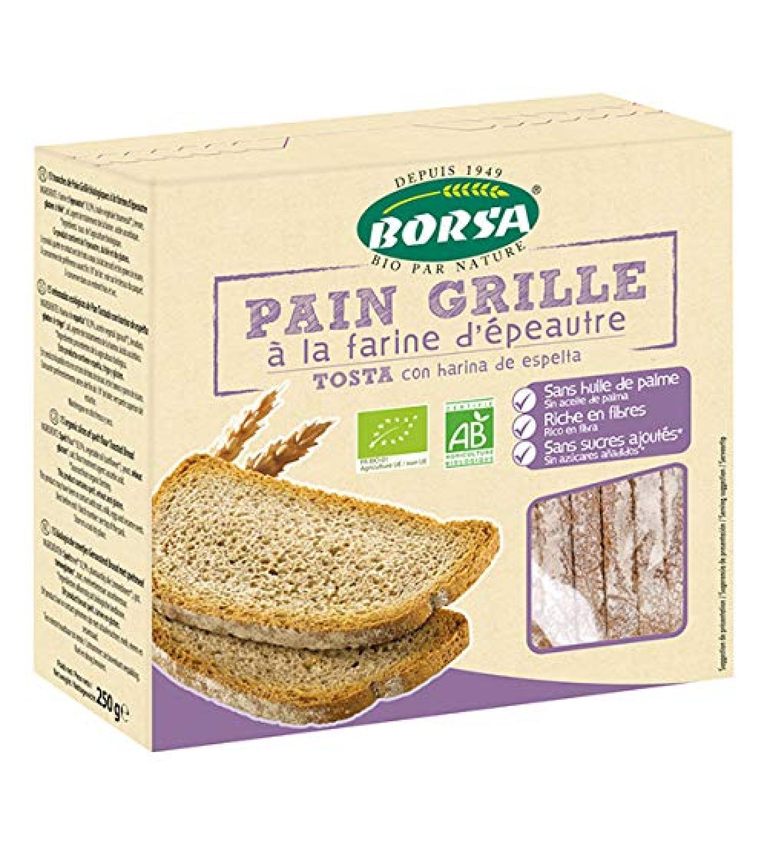 Borsa - Spelled Flour Toast 250G - Sold per unit - Buy Online on GoSupps.com