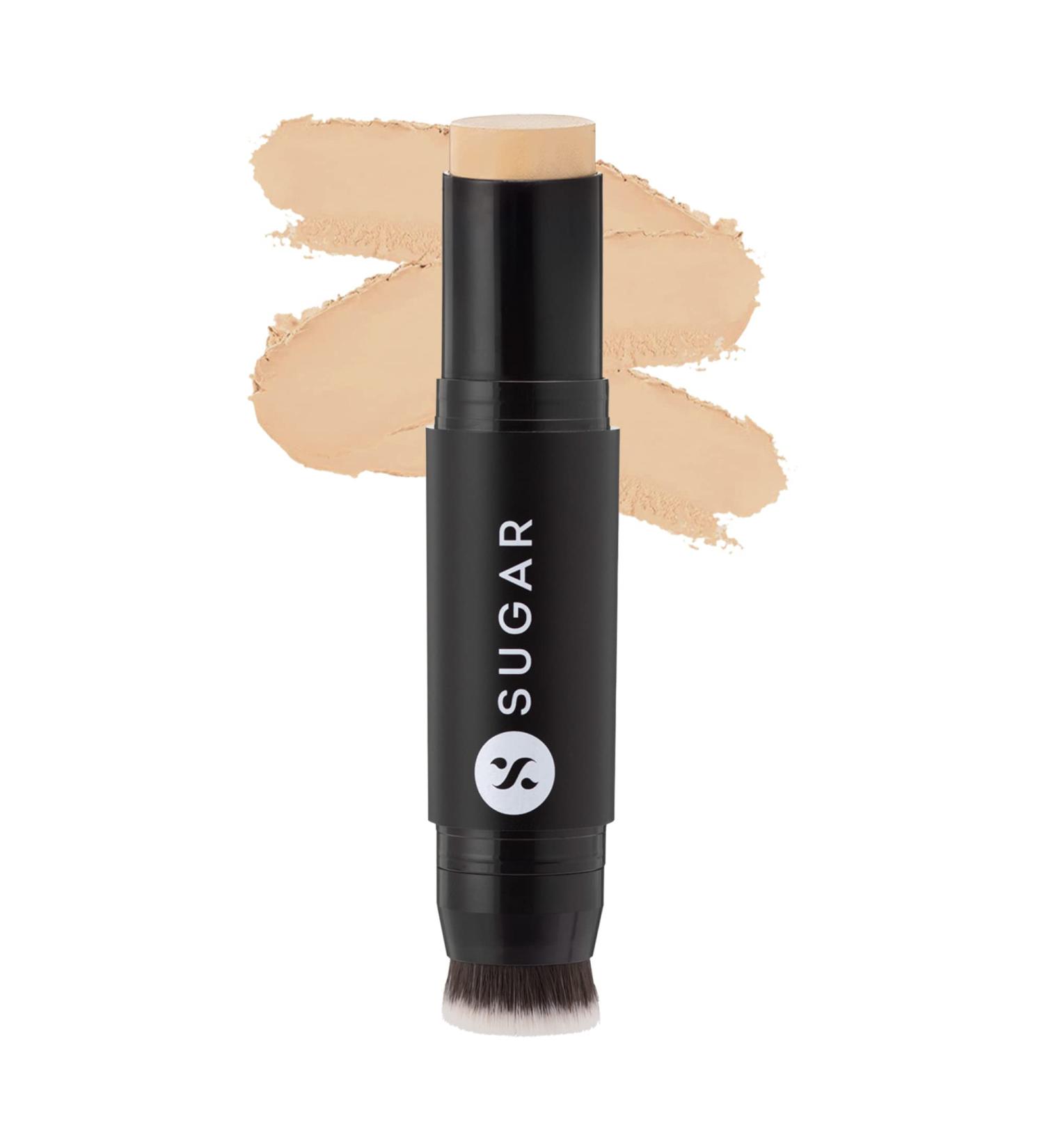 Sugar Cosmetics Ace Of Face Foundation Stick - 20 Galo (Light Medium Golden Undertone) | Full Coverage Waterproof Matte Finish - Buy Online on GoSupps.com