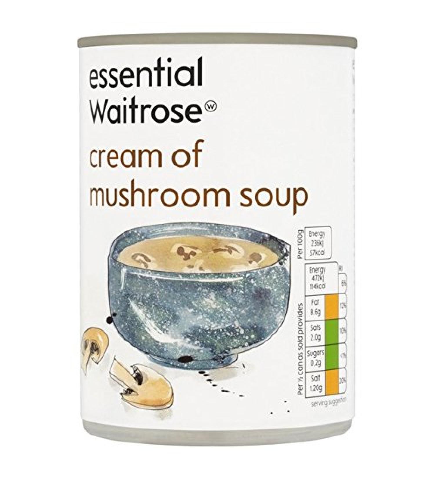 WAITROSE Waitrose Essential Cream of Mushroom Soup 400g