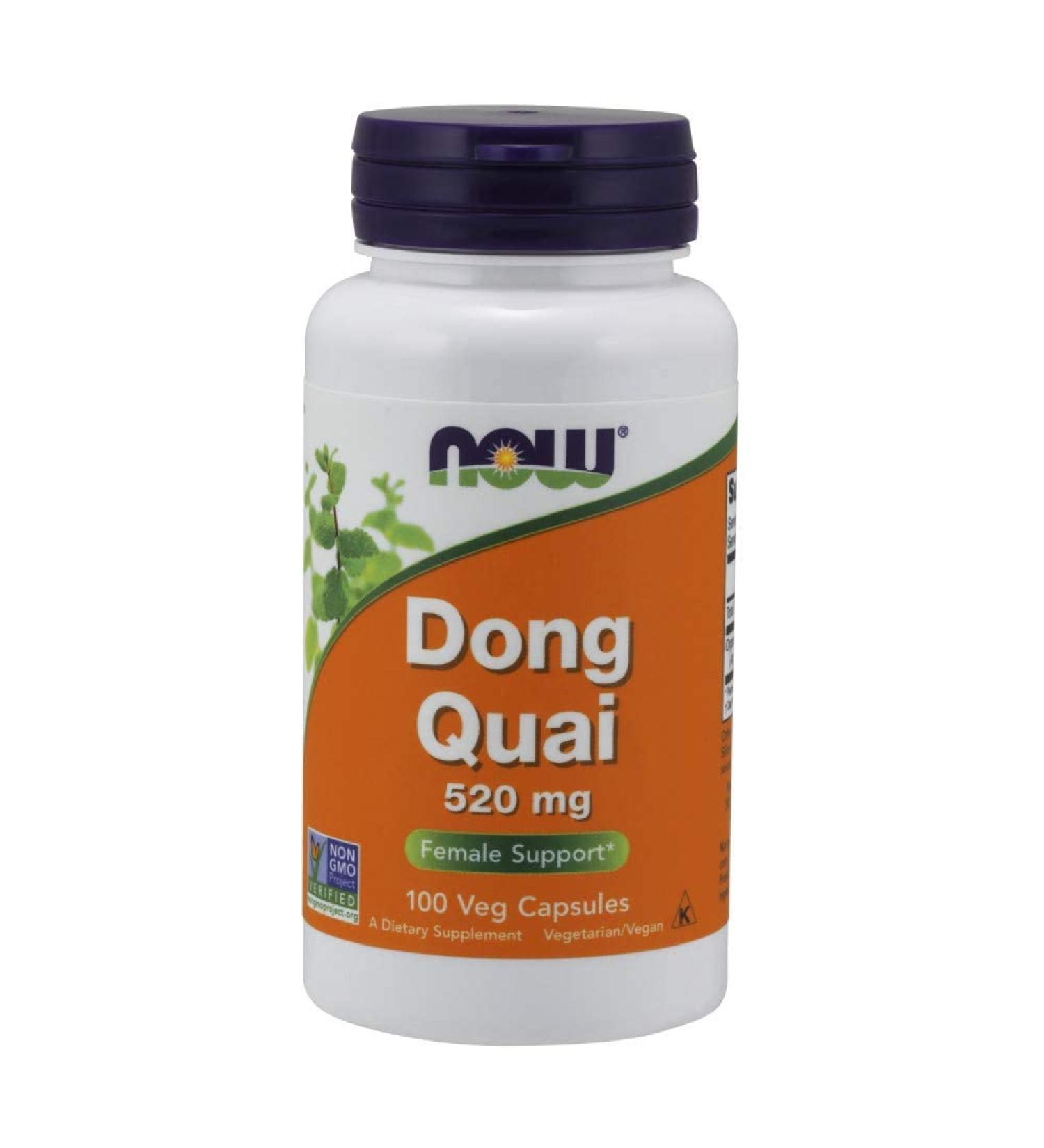 Dong Quai 520mg 100 Capsules - Pack of 2 | Powerful Herbal Supplement - Buy Online on GoSupps.com