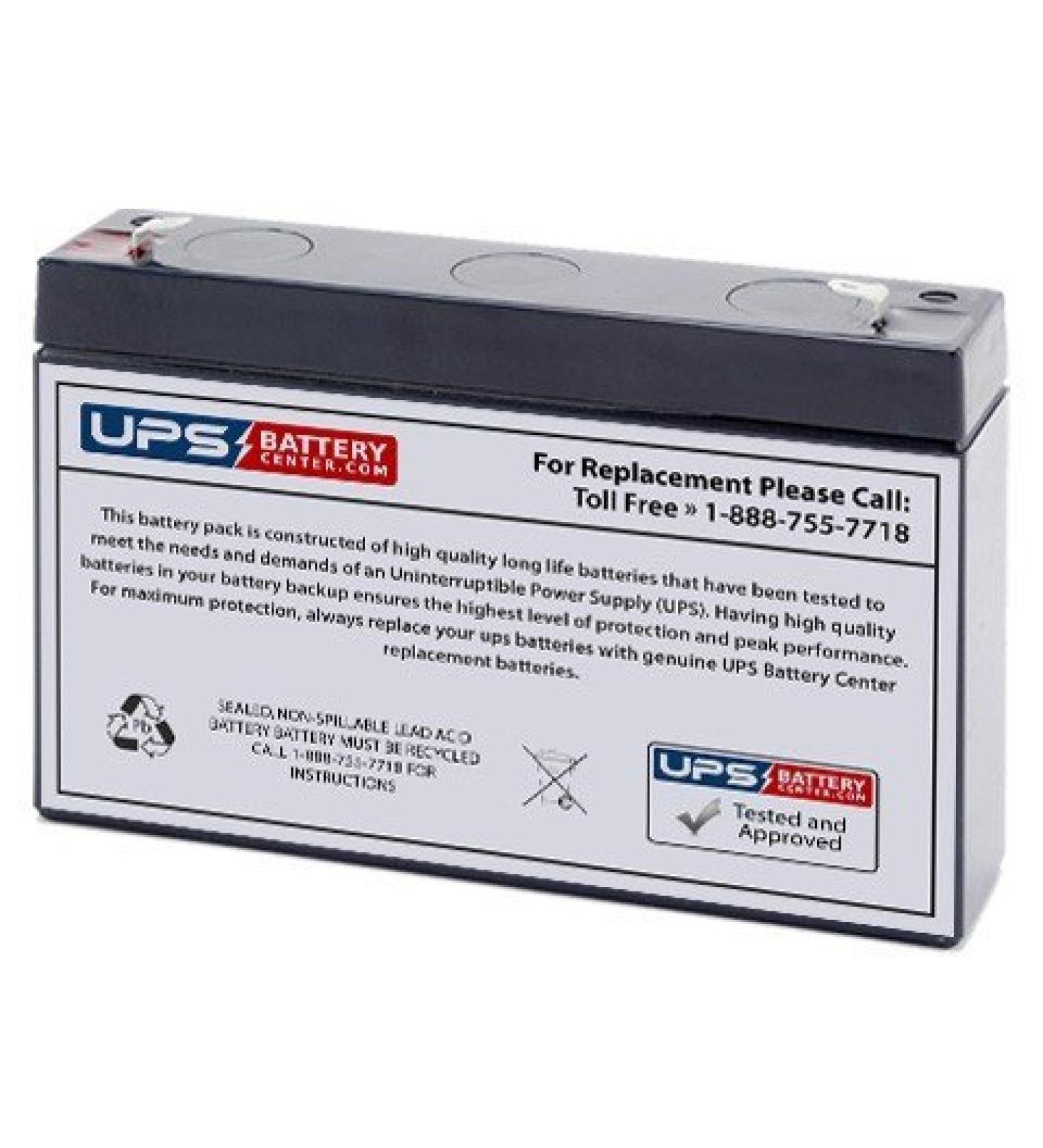 6V 7Ah F1 Replacement Battery for Sure-Lites SL-26-45 / SL26-45