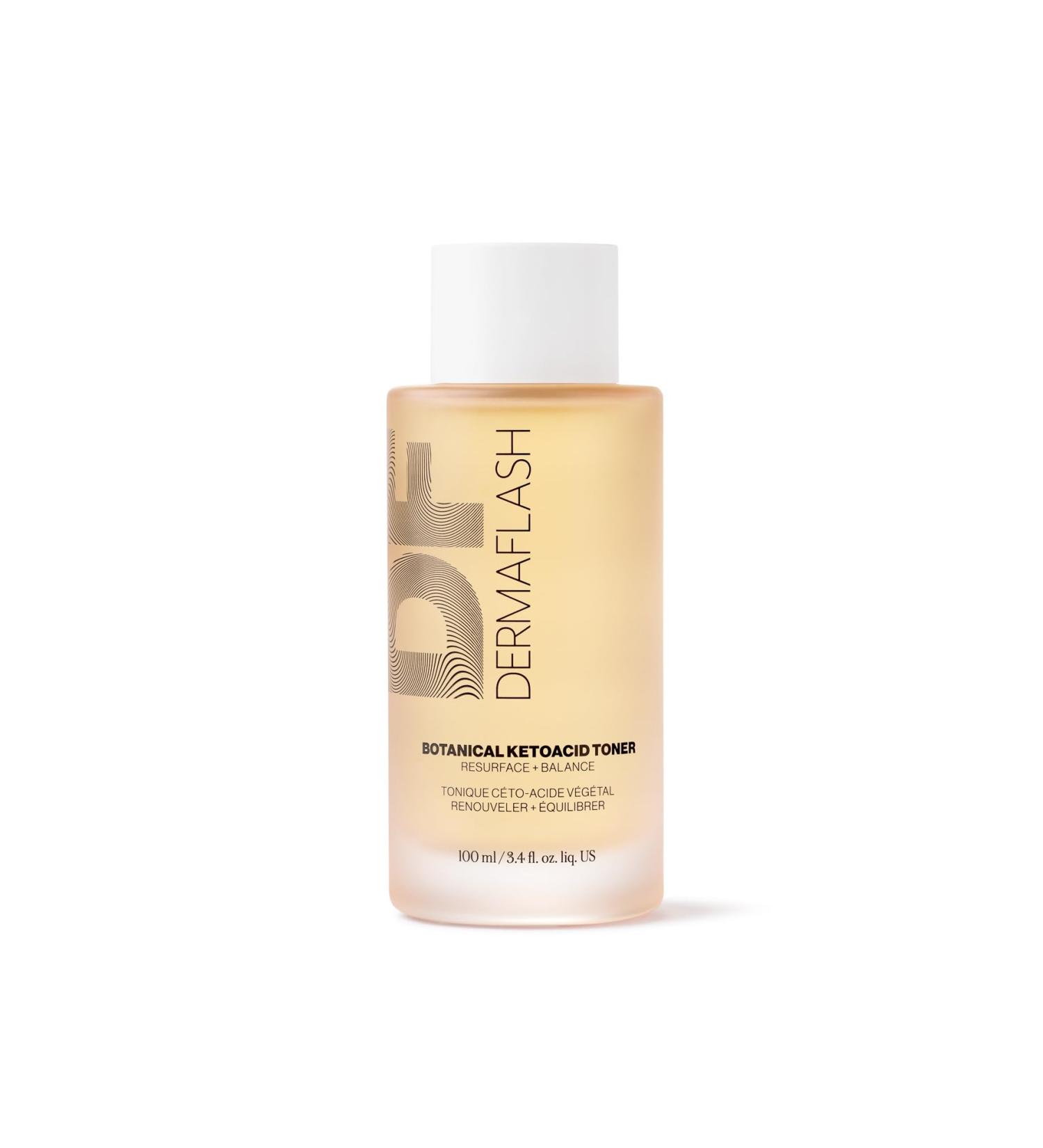 DERMAFLASH Botanical KetoAcid Toner - Hydrating Daily Exfoliator for Face | Non-Irritating 100ml | International Shipping Available - Buy Online on GoSupps.com