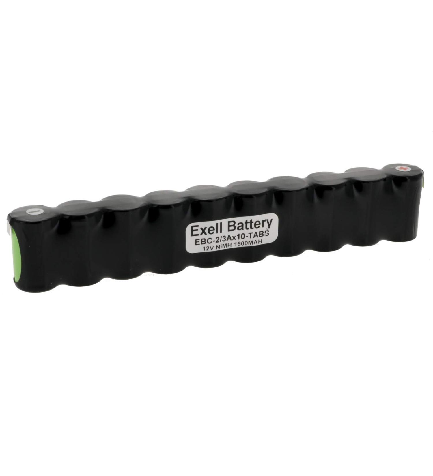 Buy Exell 12V 1600mAh NiMH 2/3A Battery w/Tabs | Ideal for Solar & Emergency Lighting - Fast International Shipping - Buy Online on GoSupps.com