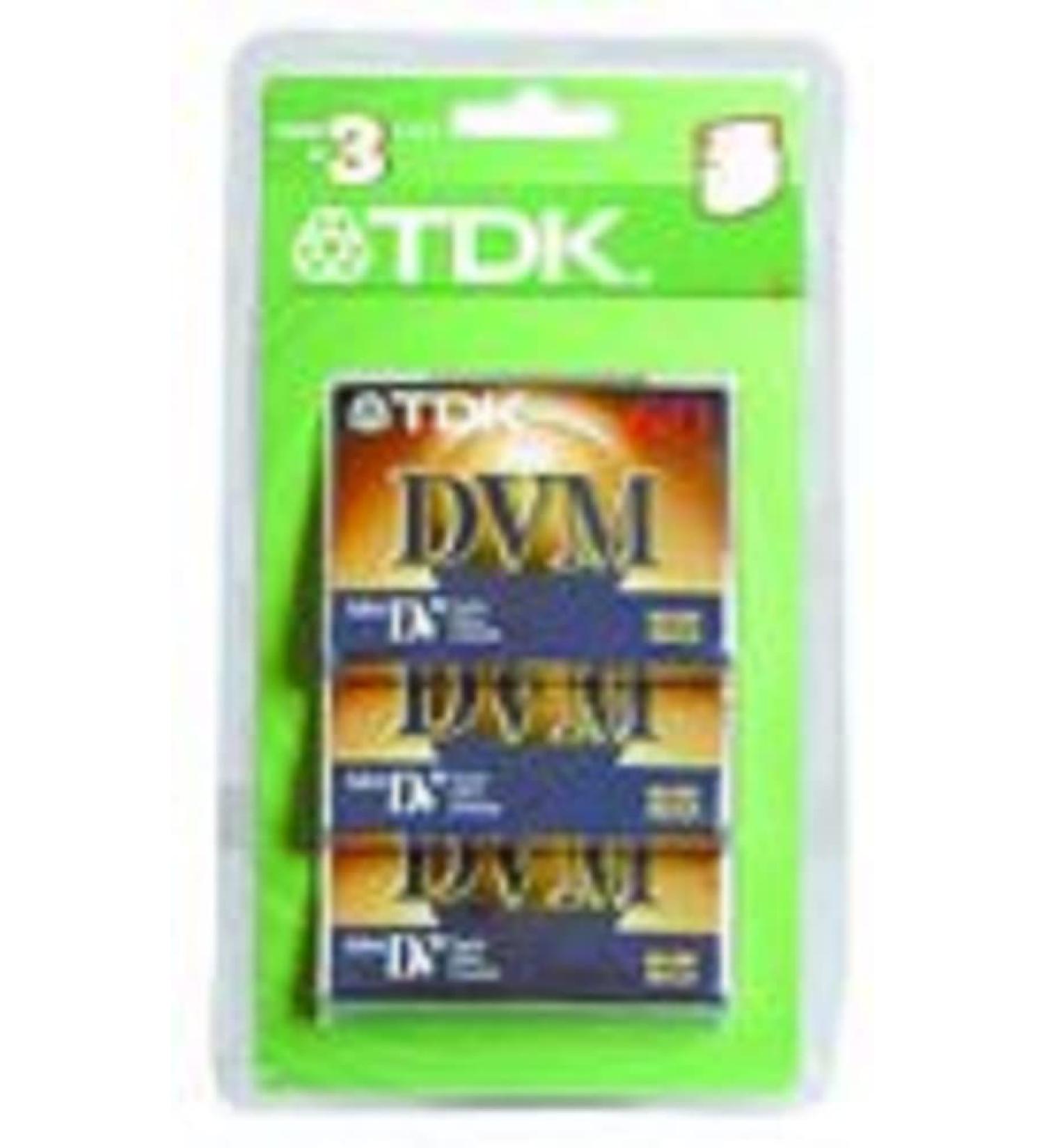 TDK MiniDV Tapes, 60 Minute (3-Pack)