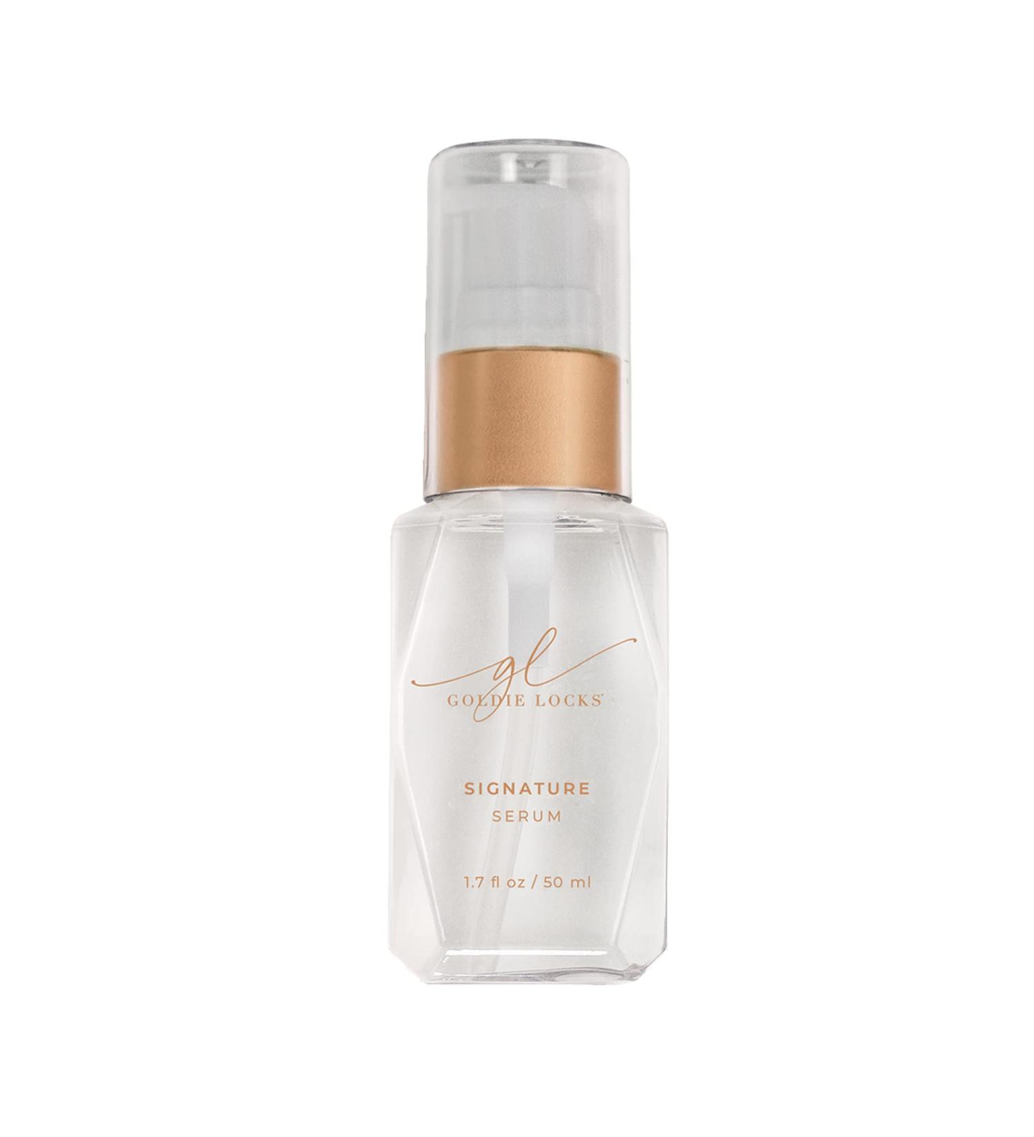 Goldie Locks Signature Serum - Strengthens, Repairs & Protects Damaged Hair | Lightweight & Nourishing Formula | Enhances Shine | Heat & UV Protection - 3.4 Fl Oz - Buy Online on GoSupps.com