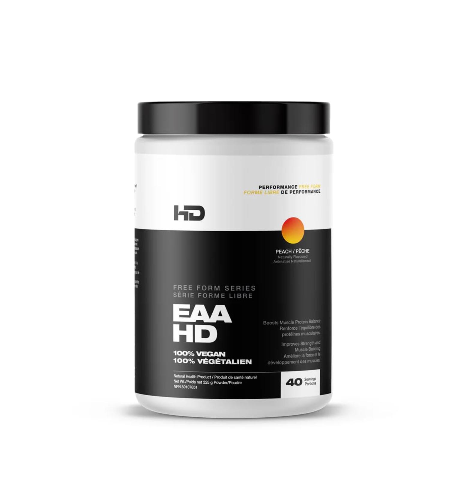 HD MUSCLE EaaHD Essential Amino Acid Powder | 5g Amino9 Blend with All 9 Essential Amino Acids EAAs | Boost Performance & Increase Recovery | Vegan Gluten Free | 40 Servings (Peach) Peach 40 Servings - Buy Online on GoSupps.com